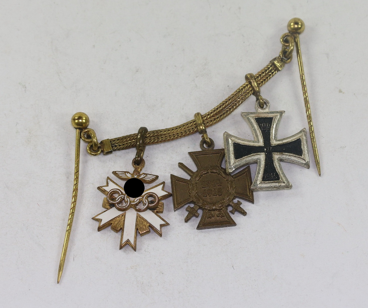 frackkette_3_x_olympia_ehrenzeichen_2 Frackkette 3 X, Olympia Ehrenzeichen 2. Klasse 1936 – Bild 1