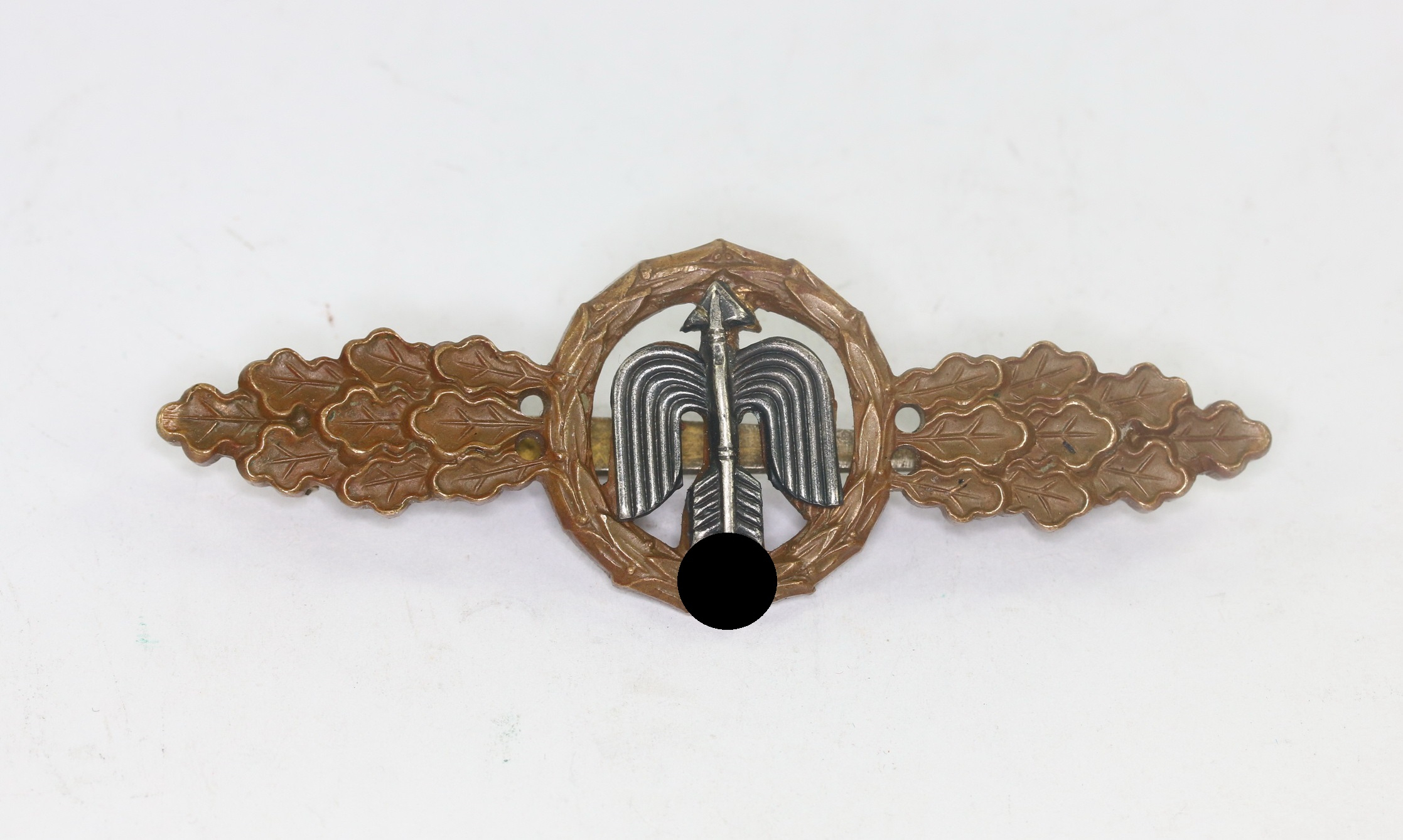 Frontflugspange für Jäger in Bronze, C.E. Juncker, Berlin, Buntmetall – Bild 1