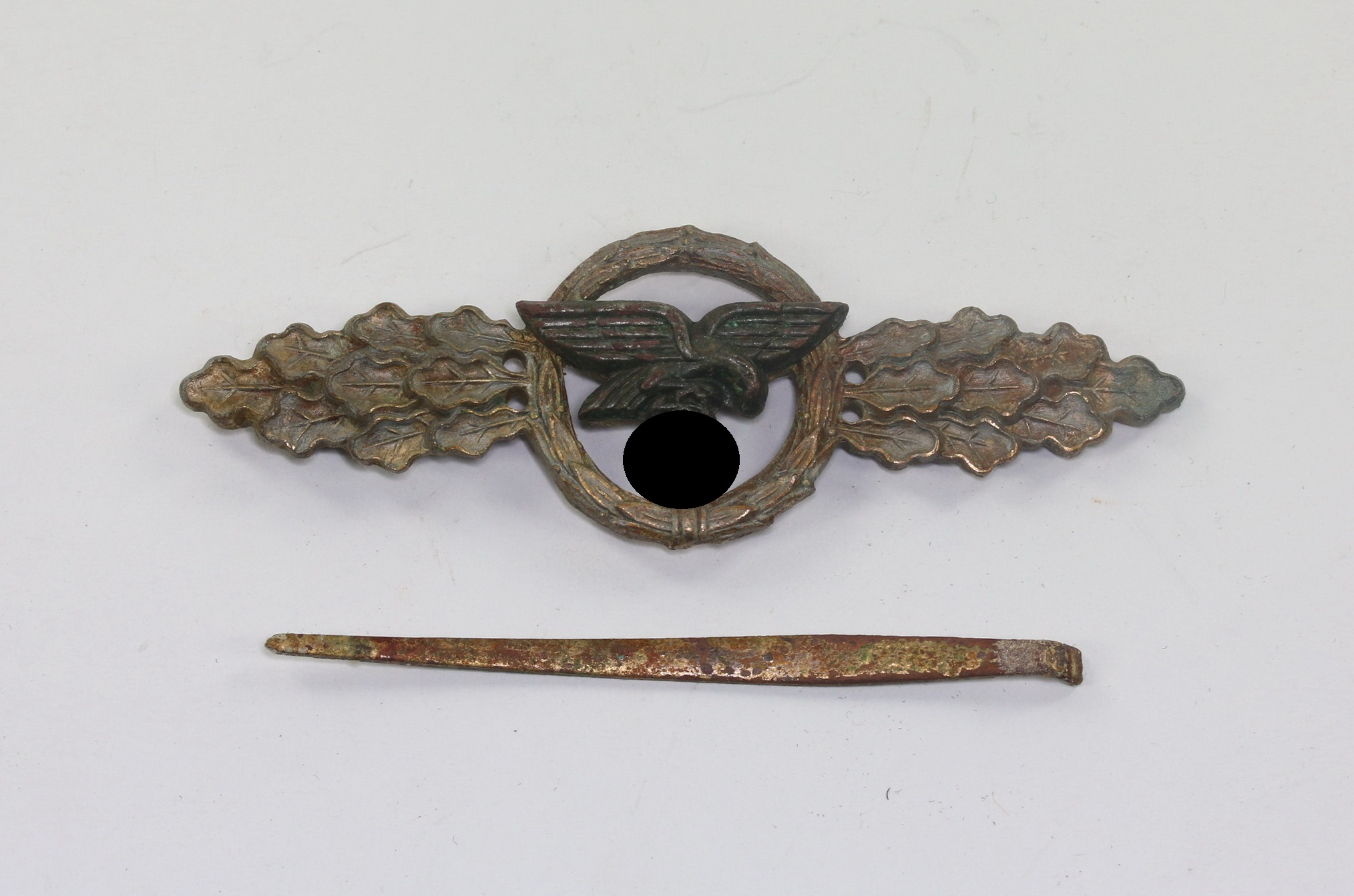 frontflugspange_f_r_transportflieger_in_silber_buntmetall_1__6 Frontflugspange für Transportflieger in Silber, Buntmetall – Bild 1