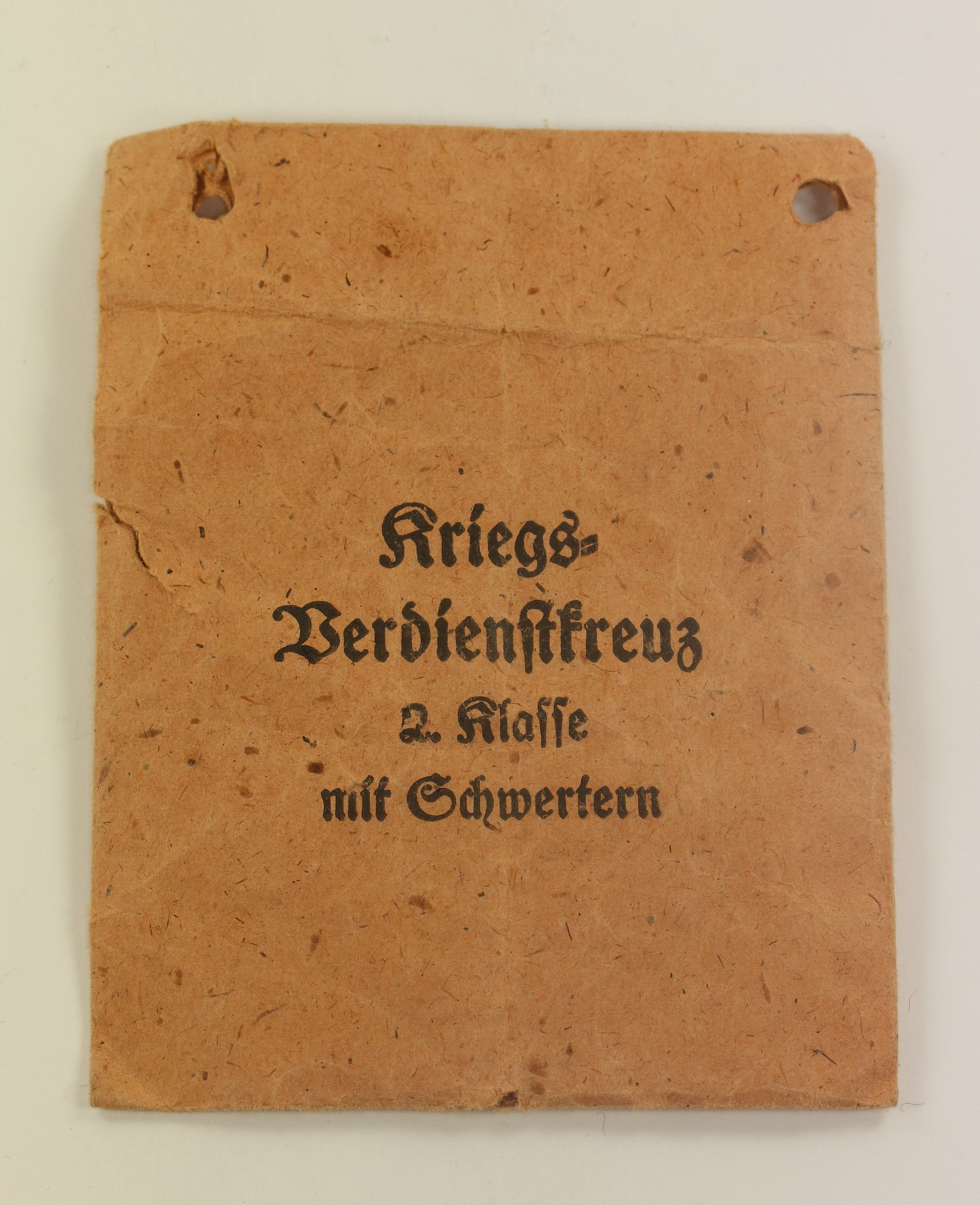 Große Verleihungstüte Kriegsverdienstkreuz 2. Klasse mit Schwertern, Karl Poellath Schrobenhausen – Bild 1