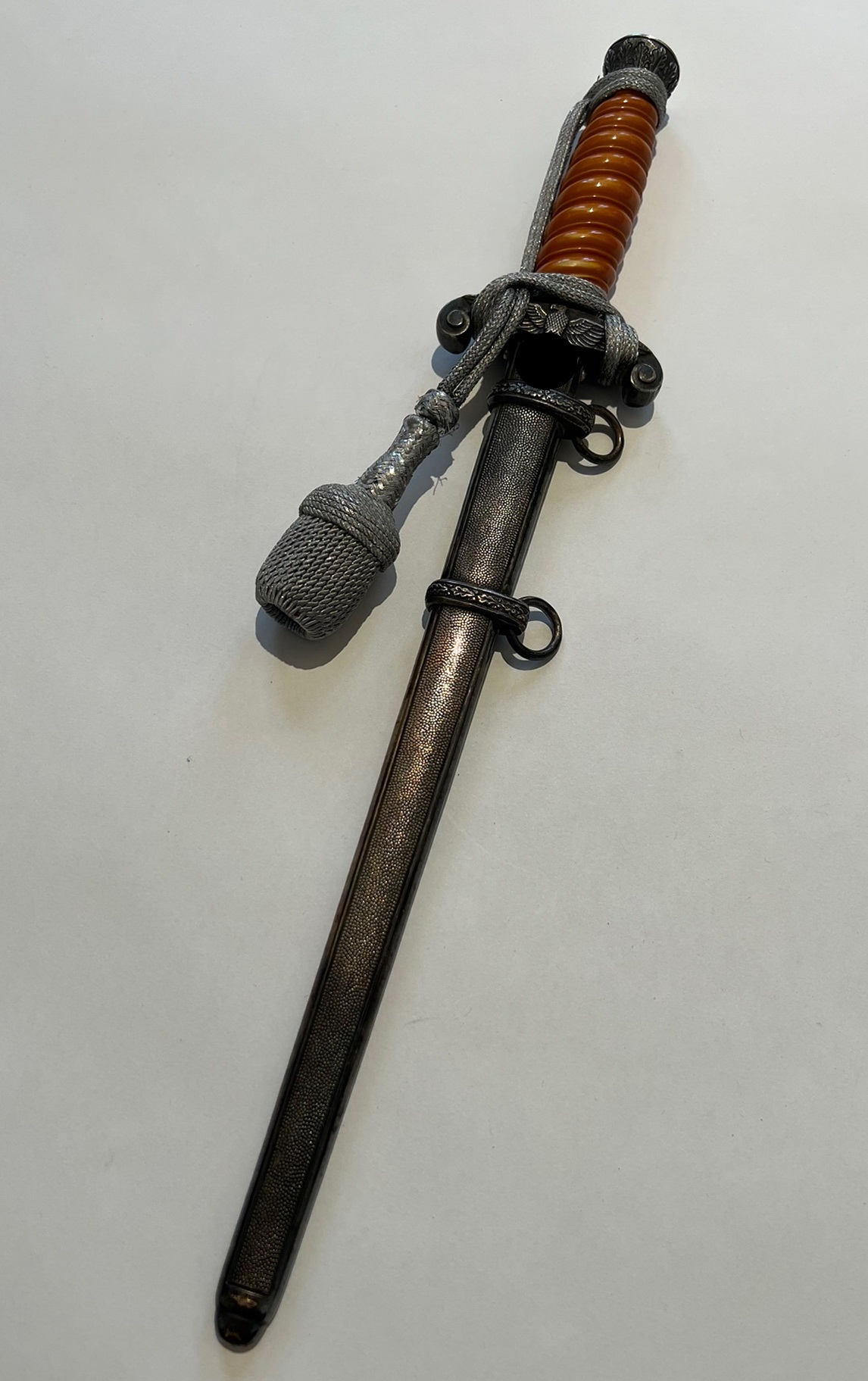 heeres_offiziersdolch_hst Heeres Offiziersdolch, Hst. Siegfried Waffen Solingen, mit Portepee – Bild 1