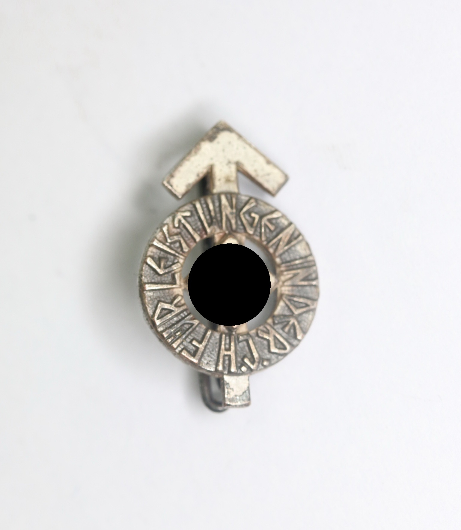  Hitlerjugend (HJ), 16 MM Miniatur, Leistungsabzeichen in Silber, Hst. RZM M1/34 - Für Leistungen in der HJ – Bild 1