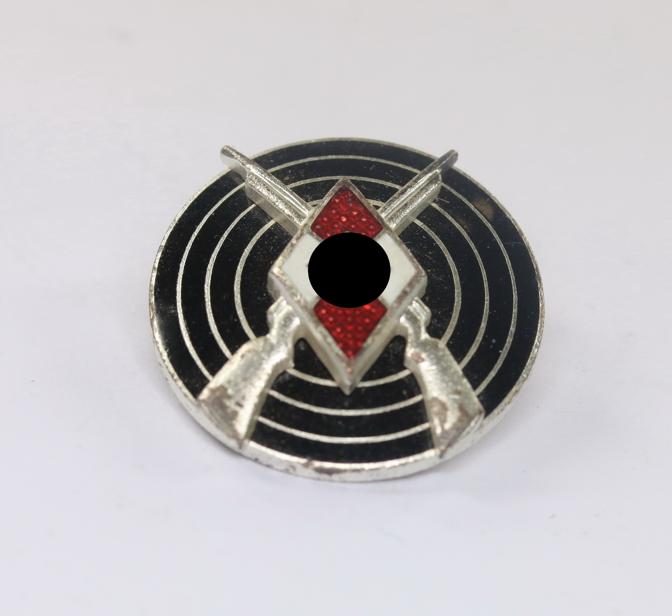 hitlerjugend_hj_schie_auszeichnung_hst Hitlerjugend (HJ), Schießauszeichnung, Hst. RZM M1/77 (Foerster & Barth, Pforzheim) – Bild 1