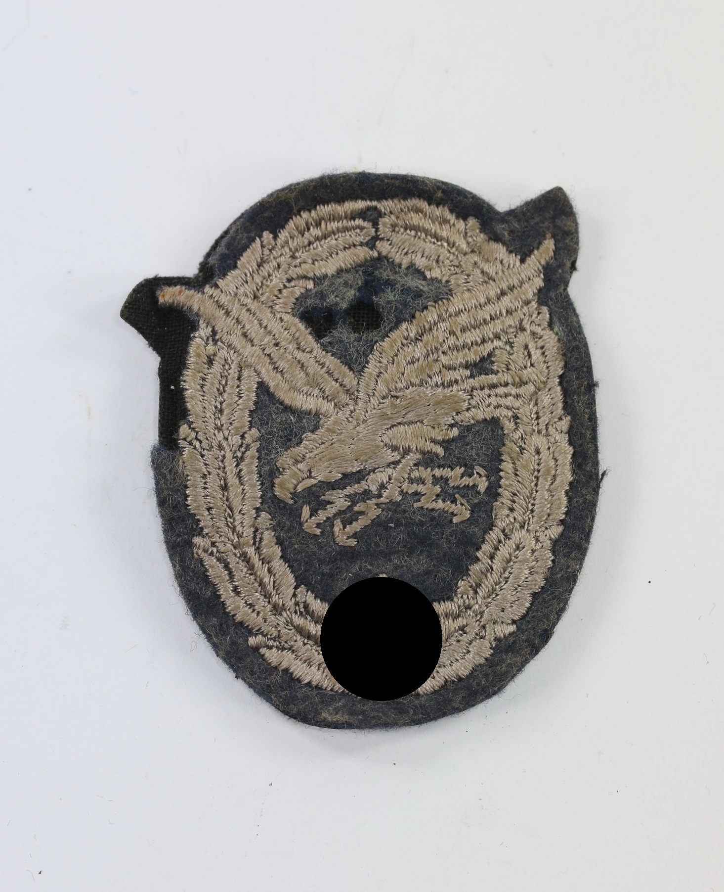 img_5414_bildgr_e_ndern_2 Fliegerschützenabzeichen mit Blitzbündel der Luftwaffe, Stoff (gefüttert) – Bild 1