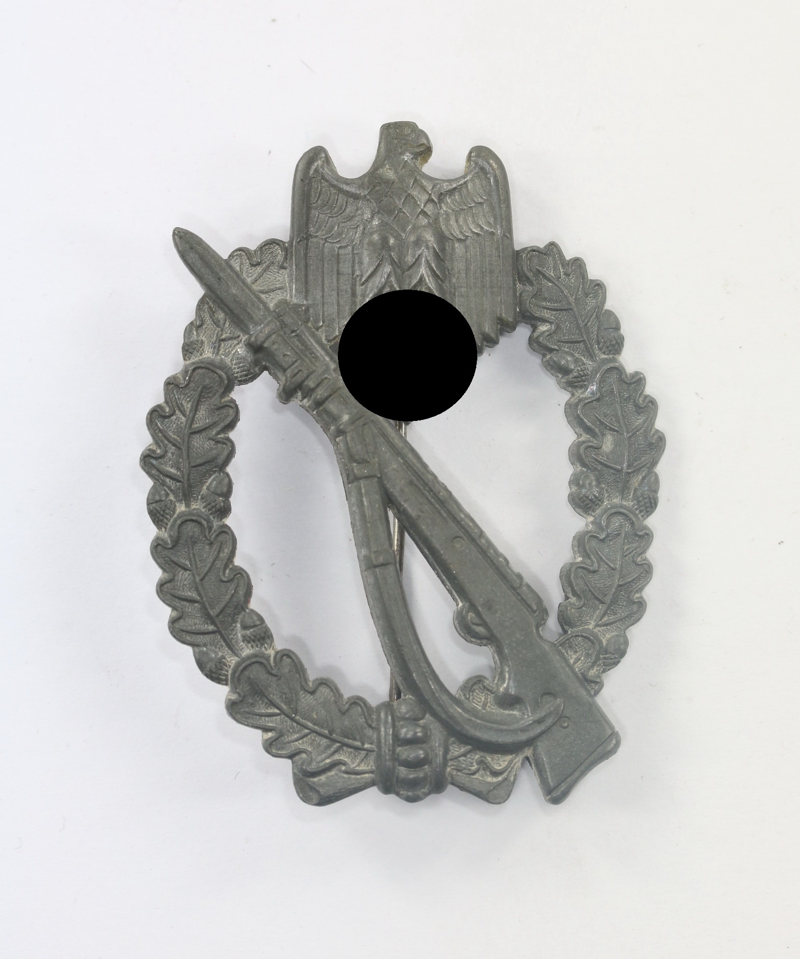 infanterie_sturmabzeichen_in_silber_hst Infanterie Sturmabzeichen in Silber, Hst. M.K. 1 (Arbeitsgemeinschaft Metalle und Kunststoffe, Gablonz) – Bild 1
