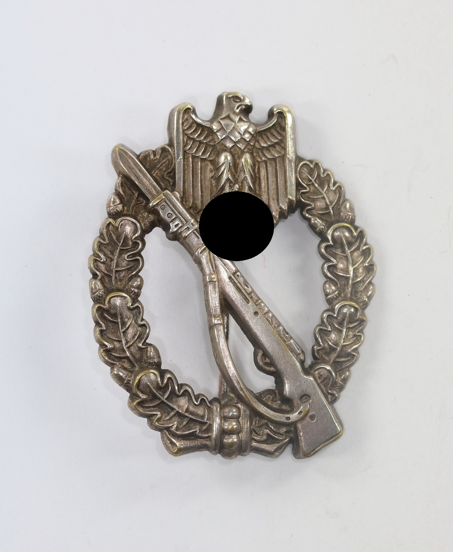  Infanterie Sturmabzeichen in Silber, Schauerte & Hohfeld (Daisy 1), Buntmetall (!) – Bild 1