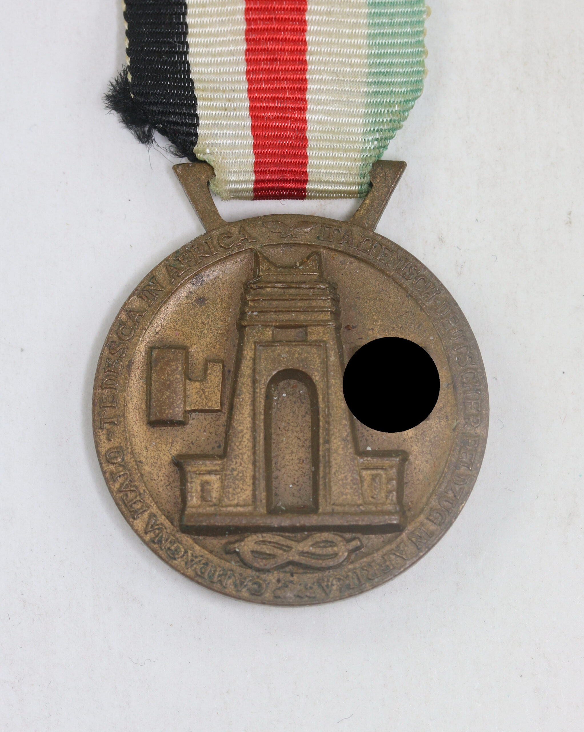 Italienisch Deutsche Feldzugsmedaille für Afrika (Lorioli Milano und De Marchis) – Bild 1