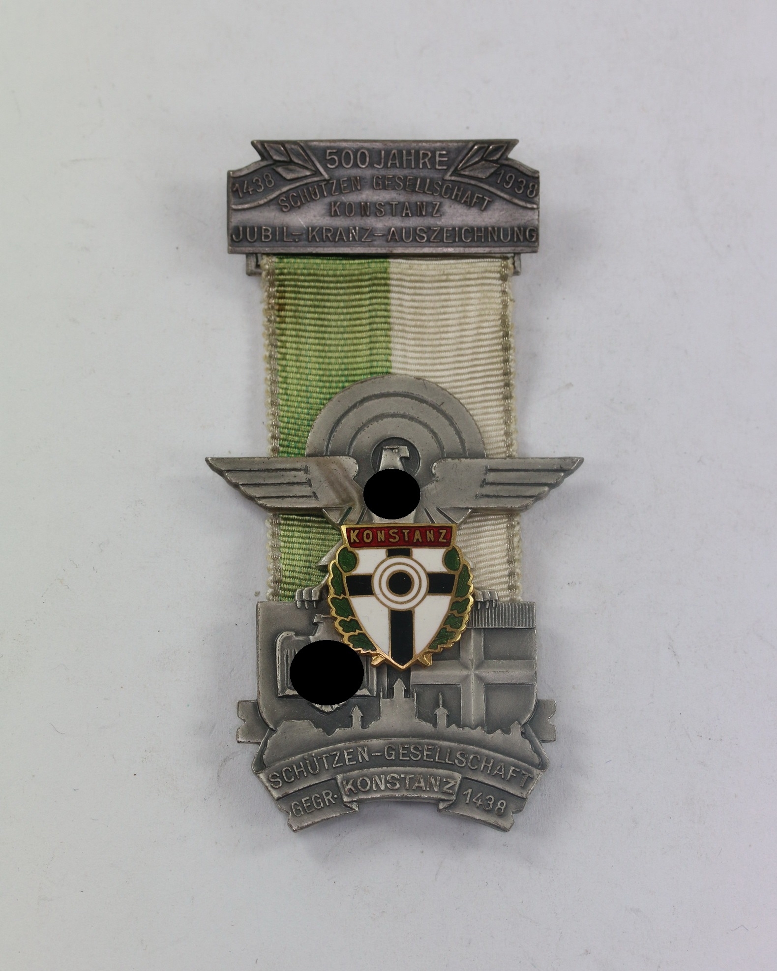 Jubiläumsabzeichen  500 Jahre Schützen Gesellschaft Konstanz Jubil.-Kranz-Auszeihnung – Bild 1