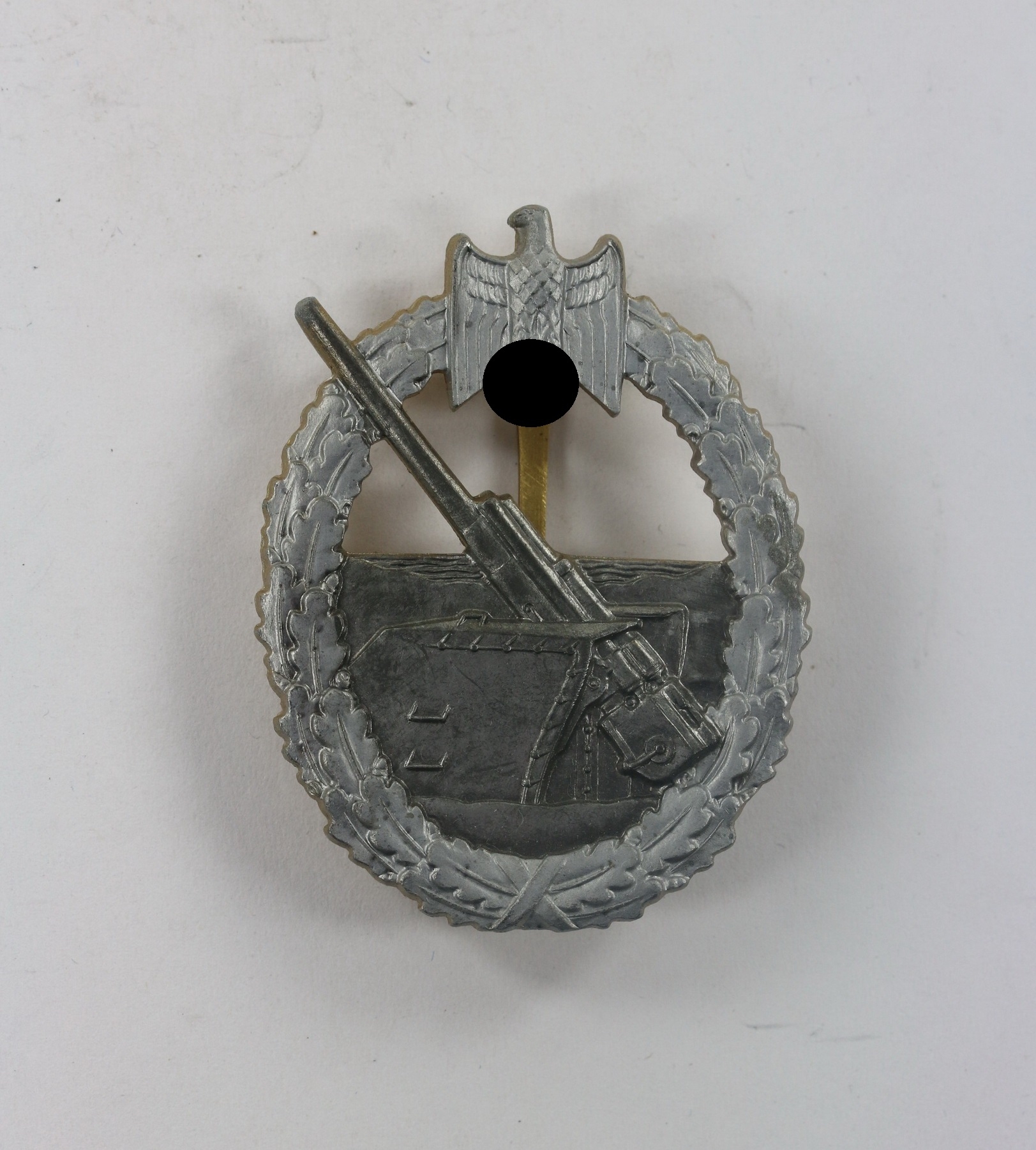 k_stenartillerie_abzeichen_f_rster_barth_pforzheim_1__1 Küstenartillerie Abzeichen, Förster & Barth, Pforzheim – Bild 1