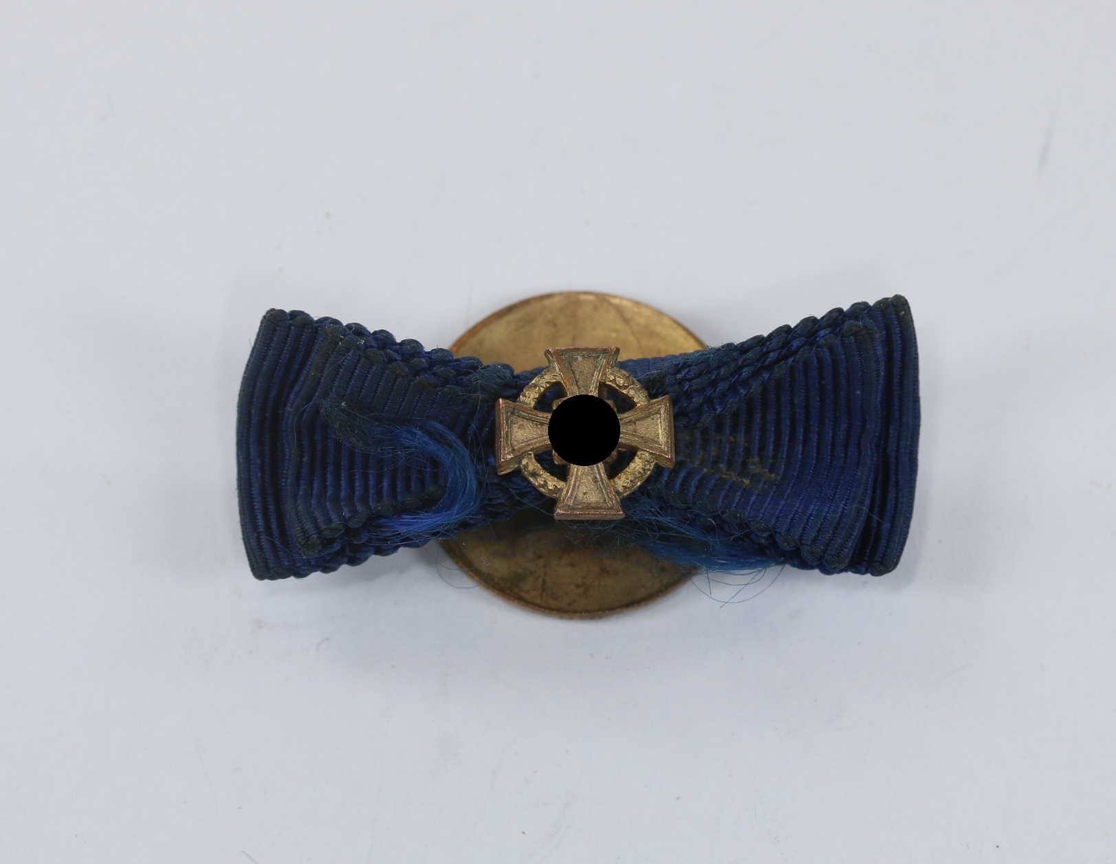 Knopflochdekoration Treudienstehrenzeichen in Silber, Wolfgang Rob. Schwarz Bln. Müllerstr. 175 – Bild 1