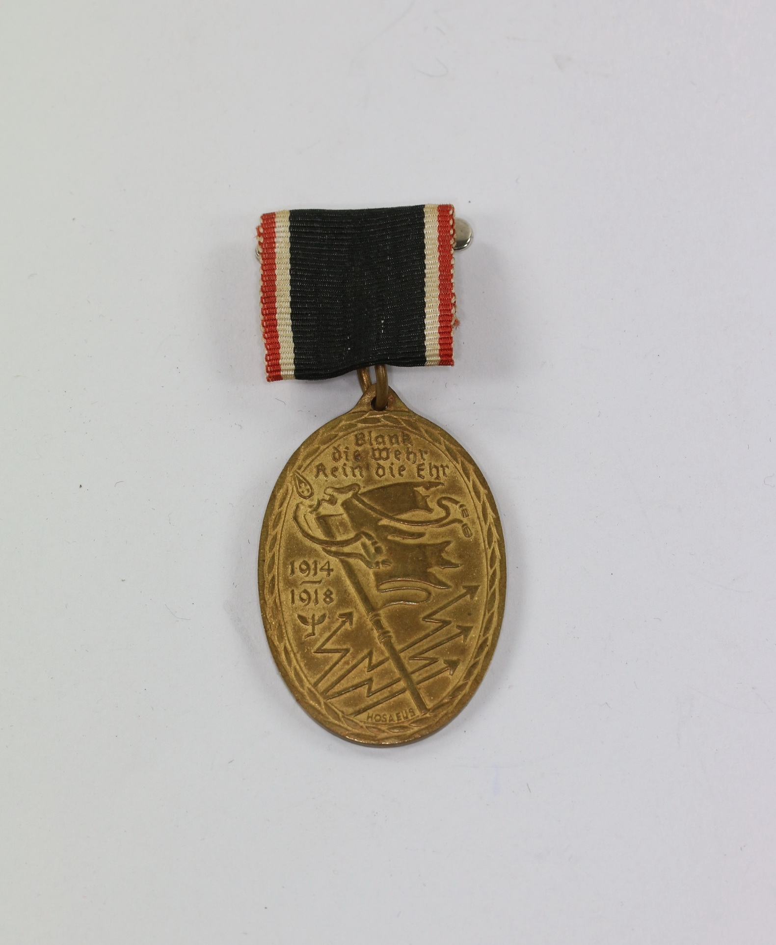 Kriegsdenkmünze - Kyffhäuser Medaille - Blank die Wehr-rein die Ehr 1914-1918 – Bild 1
