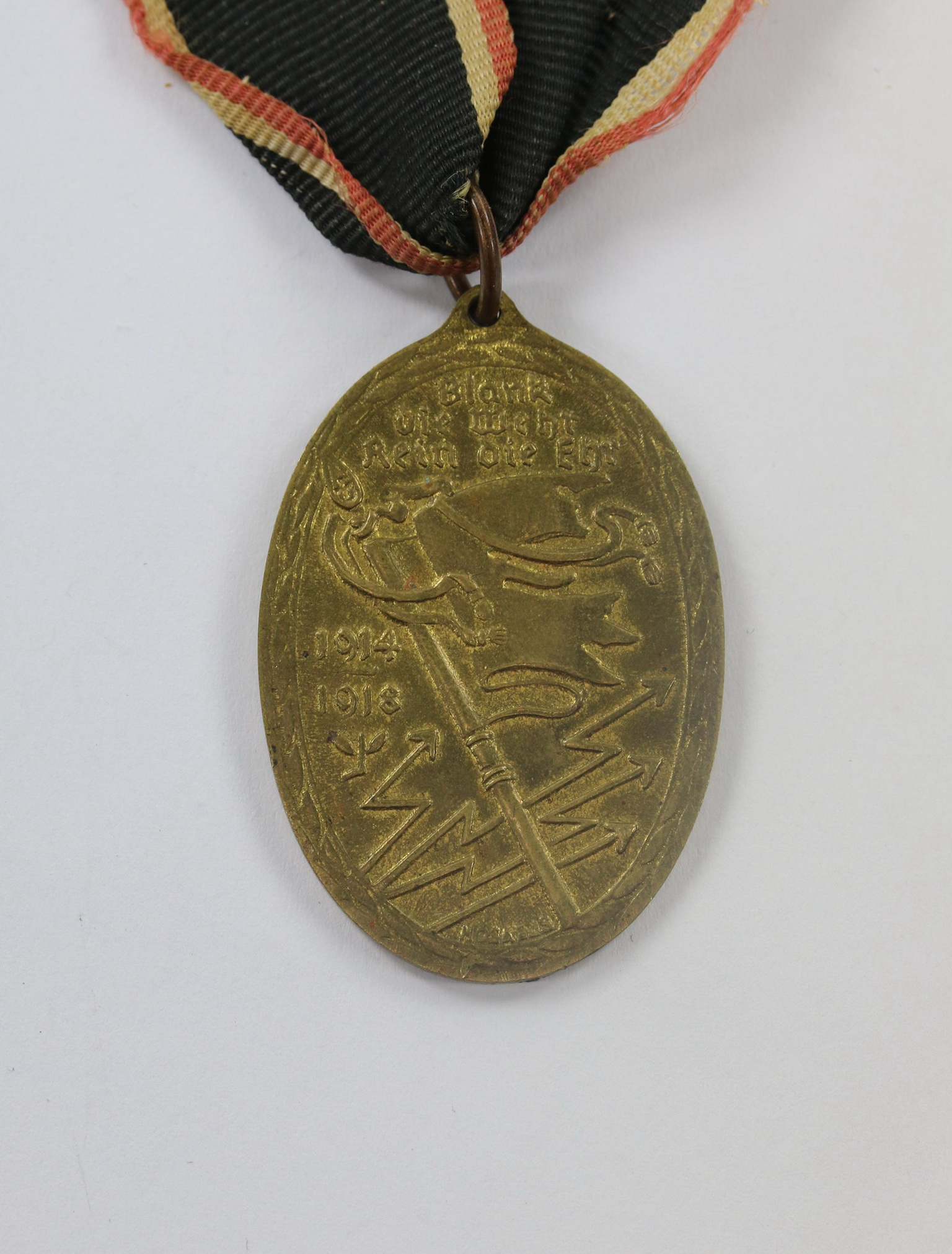  Kriegsdenkmünze - Kyffhäuser Medaille - Blank die Wehr-rein die Ehr 1914-1918 – Bild 1