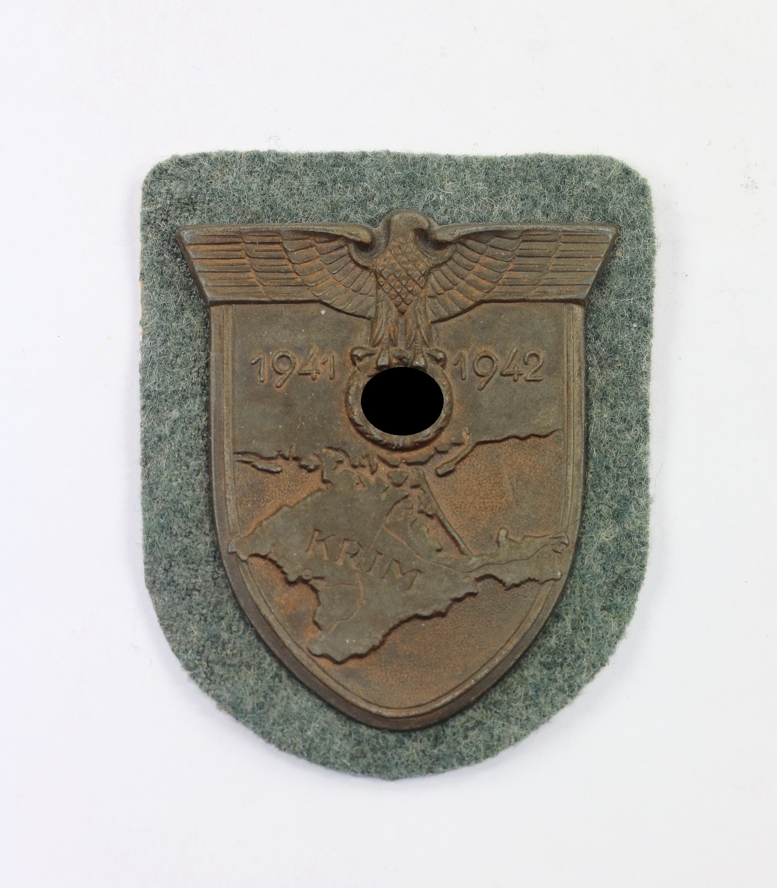 Krimschild auf Heeresstoff, Deumer Typ 1 – Bild 1