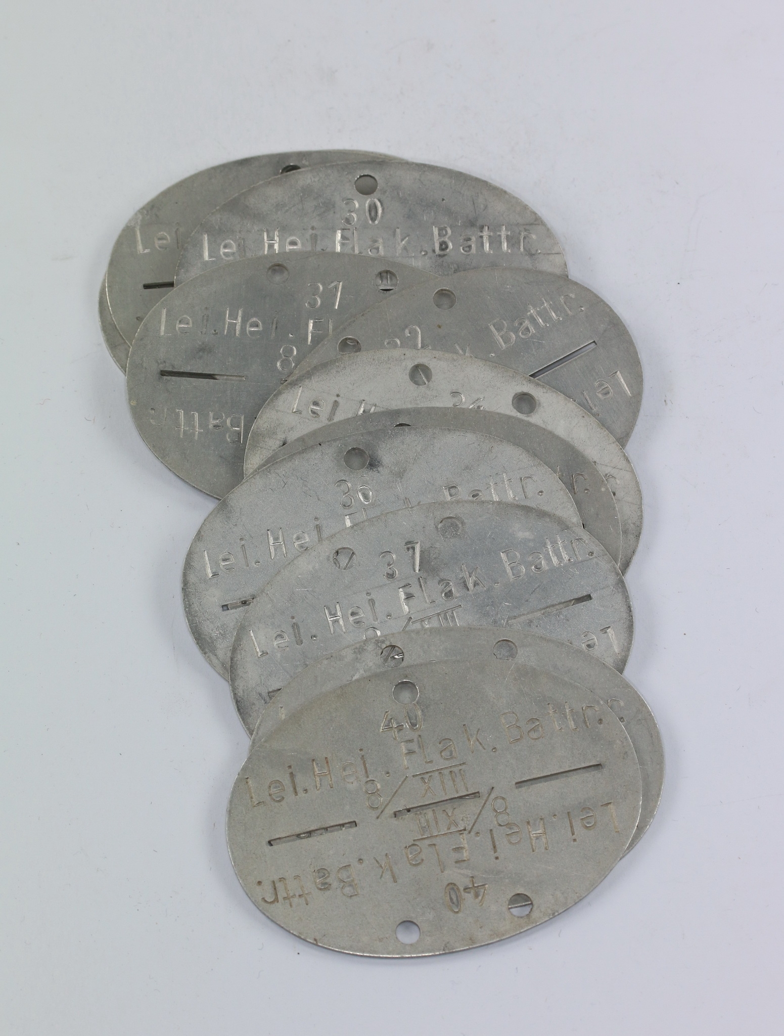Luftwaffe, Erkennungsmarke Leichte Heimat Flak, Hortfund (!) – Bild 1
