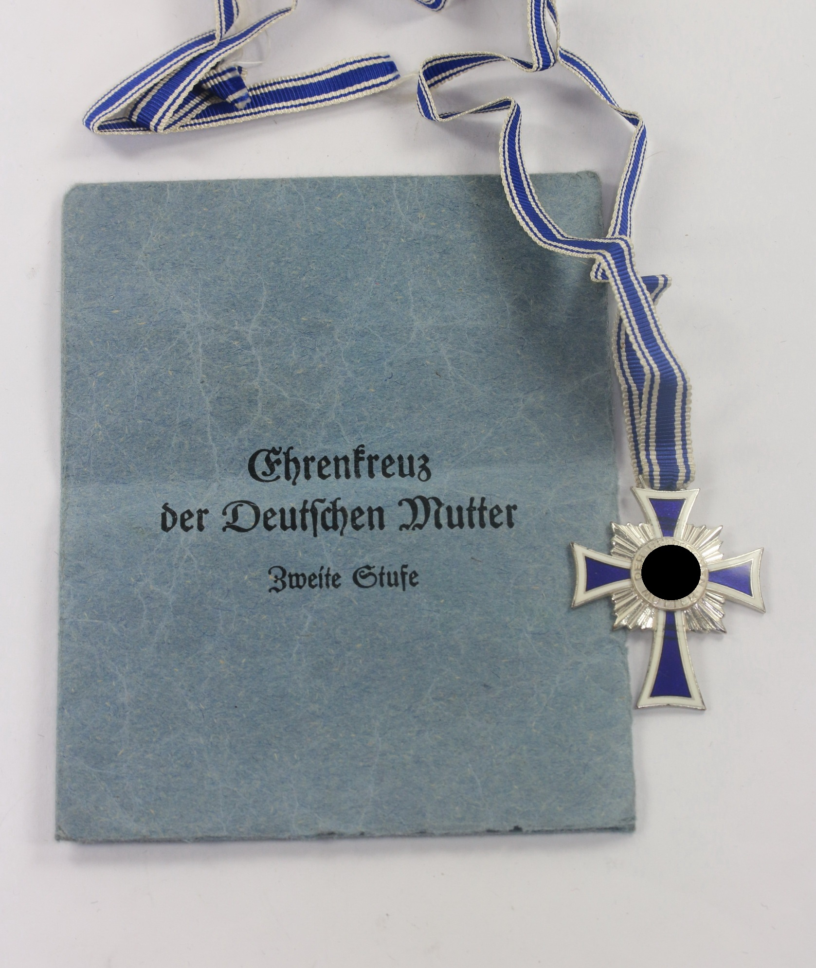  Mutterkreuz in Silber, in Verleihungstütei, J.H. Hammer & Söhne Geringswalde – Bild 1