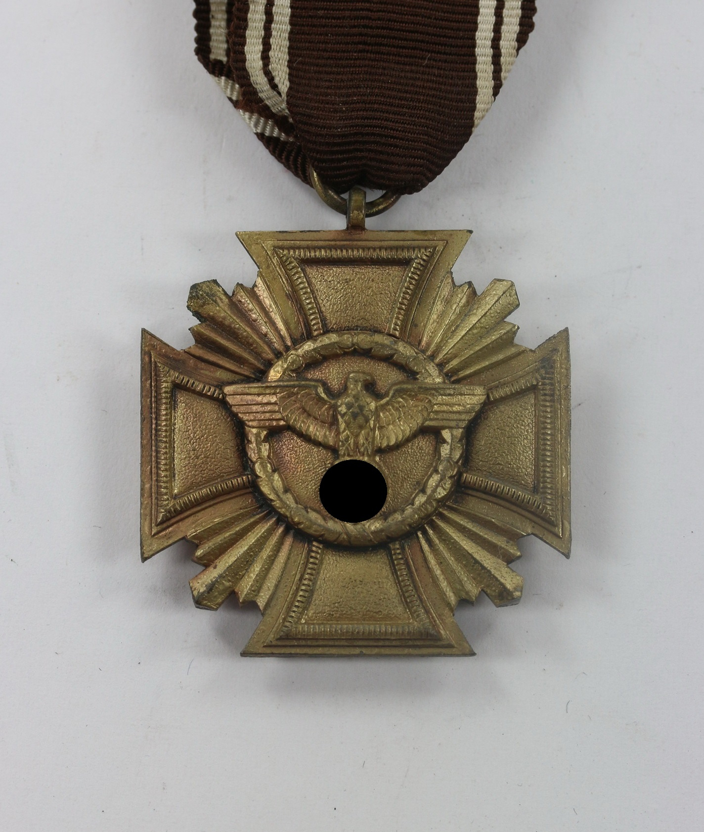  NSDAP Dienstauszeichnung in Bronze (10 Jahre), massiv - Treue für Führer und Volk – Bild 1