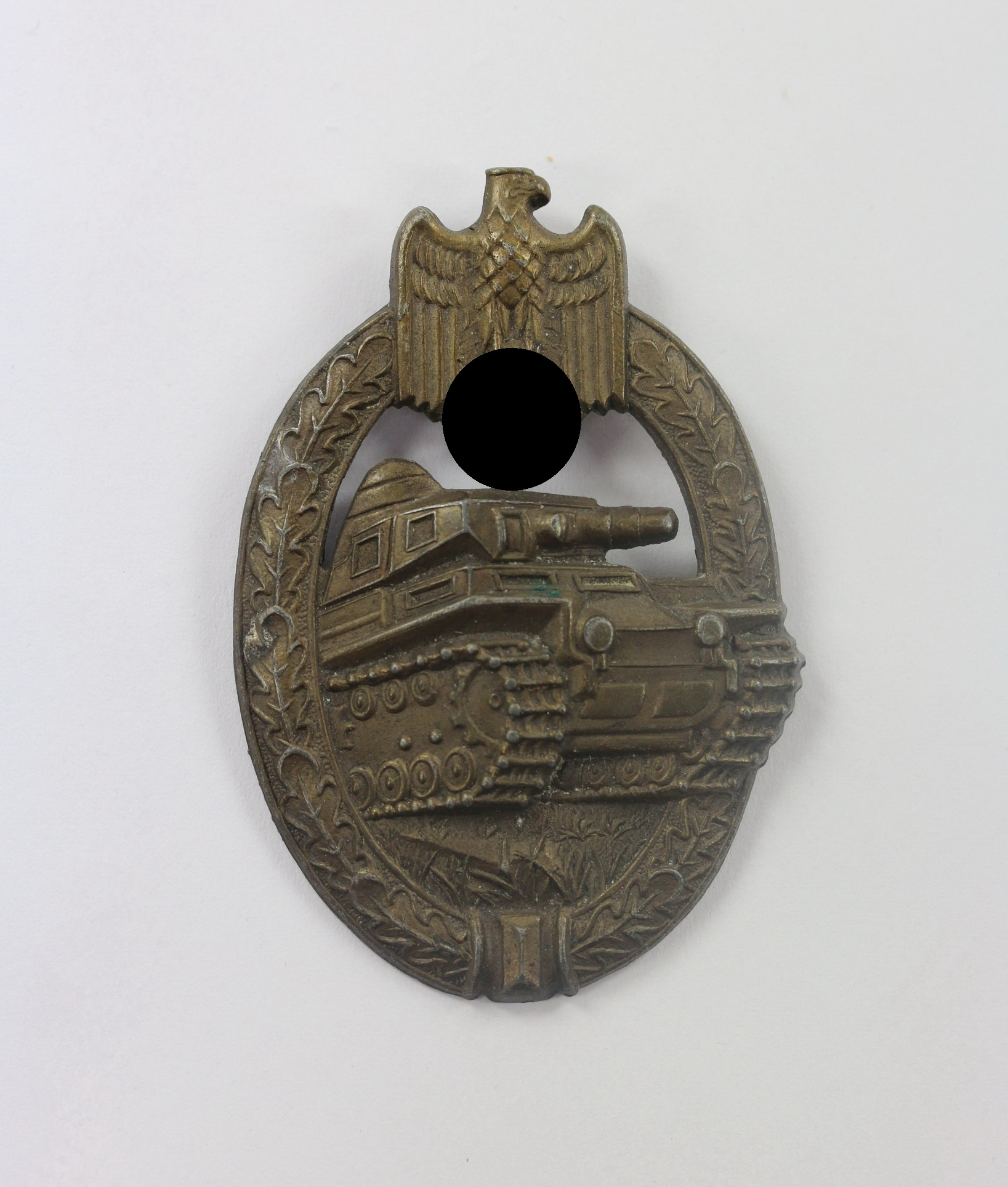 panzerkampfabzeichen_in_bronze_hst Panzerkampfabzeichen in Bronze, Hst. A.S. (Adolf Scholze, Gablonz) – Bild 1