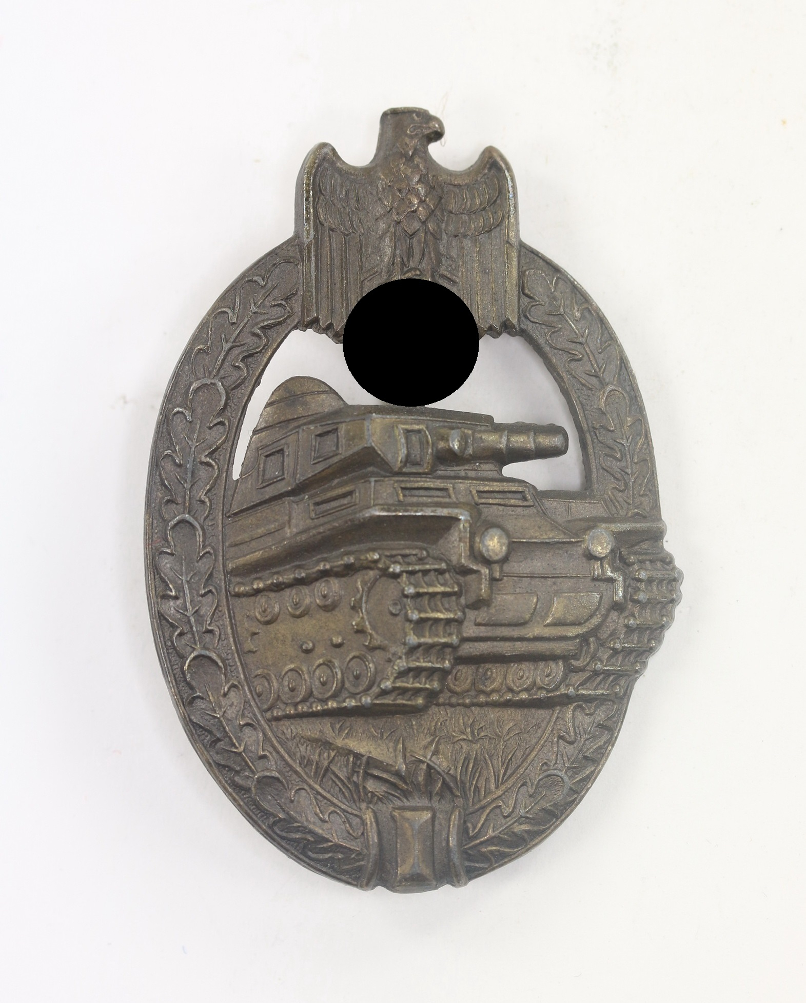 panzerkampfabzeichen_in_bronze_hst Panzerkampfabzeichen in Bronze, Hst. A.S. (Adolf Scholze, Gablonz) – Bild 1