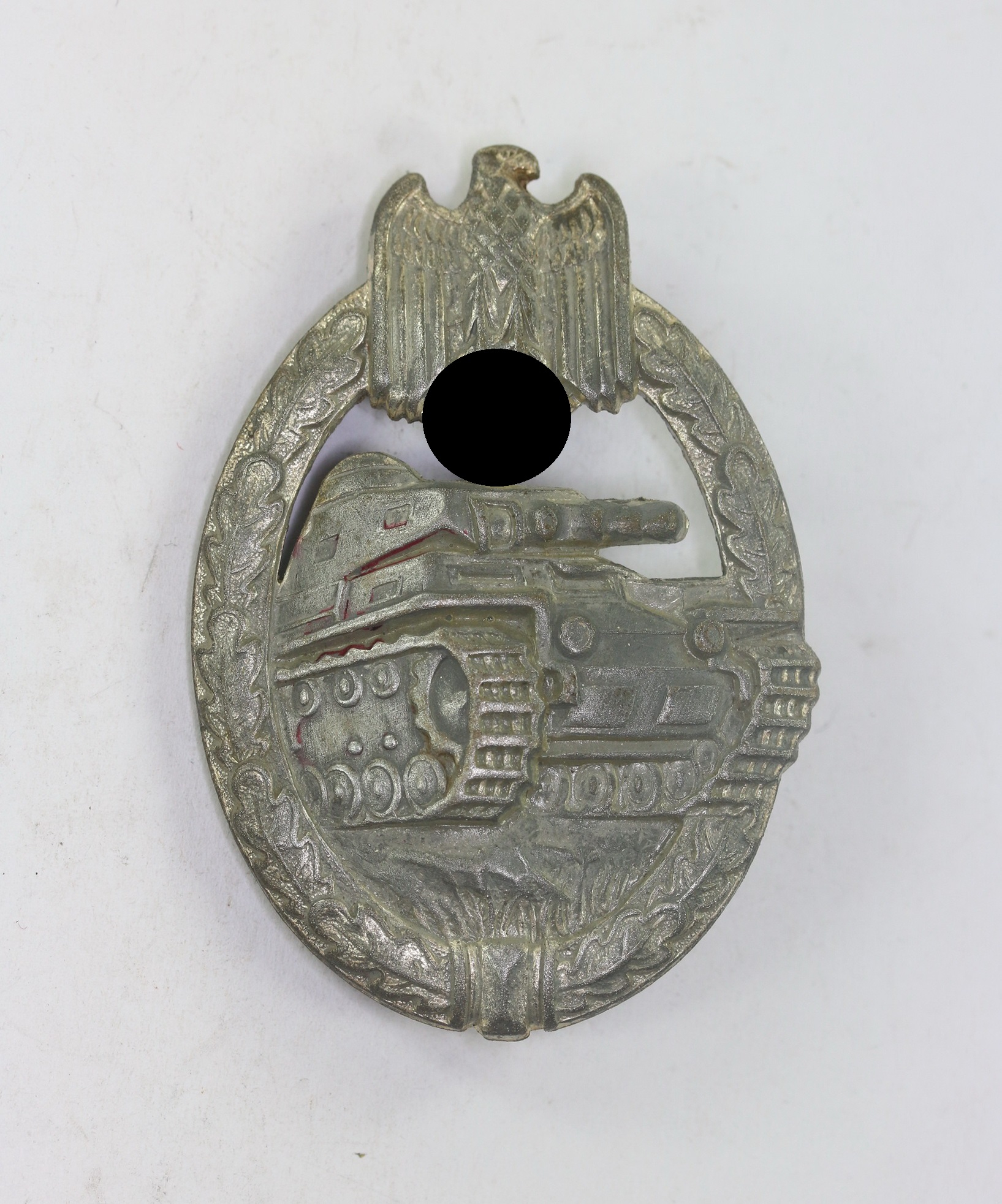 Panzerkampfabzeichen in Silber, Hst. A (Assmann & Sohn, Lüdenscheid) – Bild 1