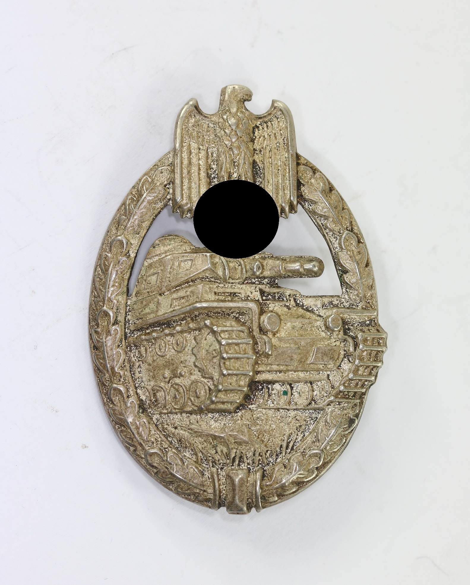 panzerkampfabzeichen_silber_c Panzerkampfabzeichen in Silber, Juncker, Neusilber, "Porsche Variante" – Bild 1