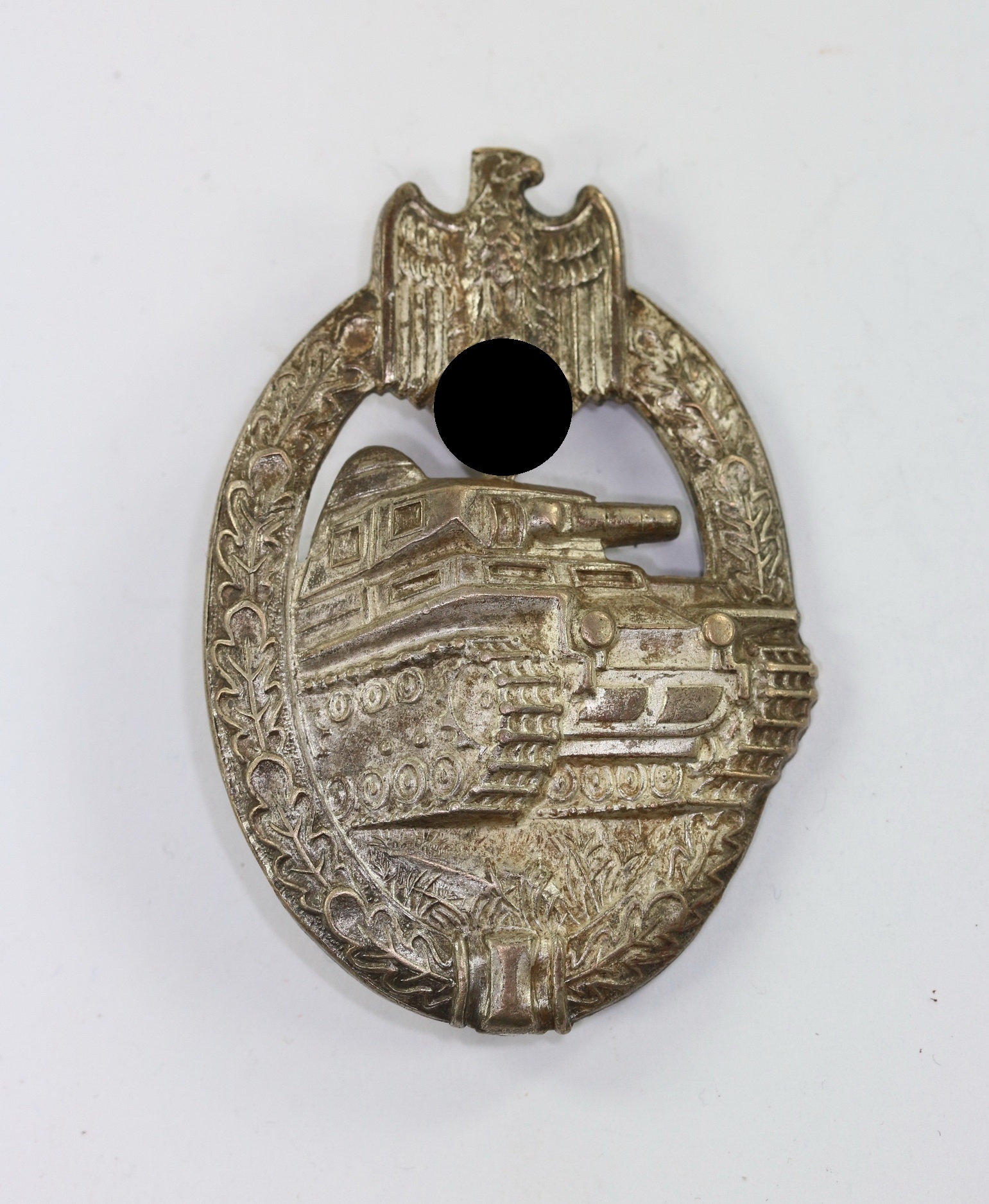 panzerkampfabzeichen_silber_herssteller_a Panzerkampfabzeichen in Silber, Hst. A.S., Buntmetall (!) – Bild 1