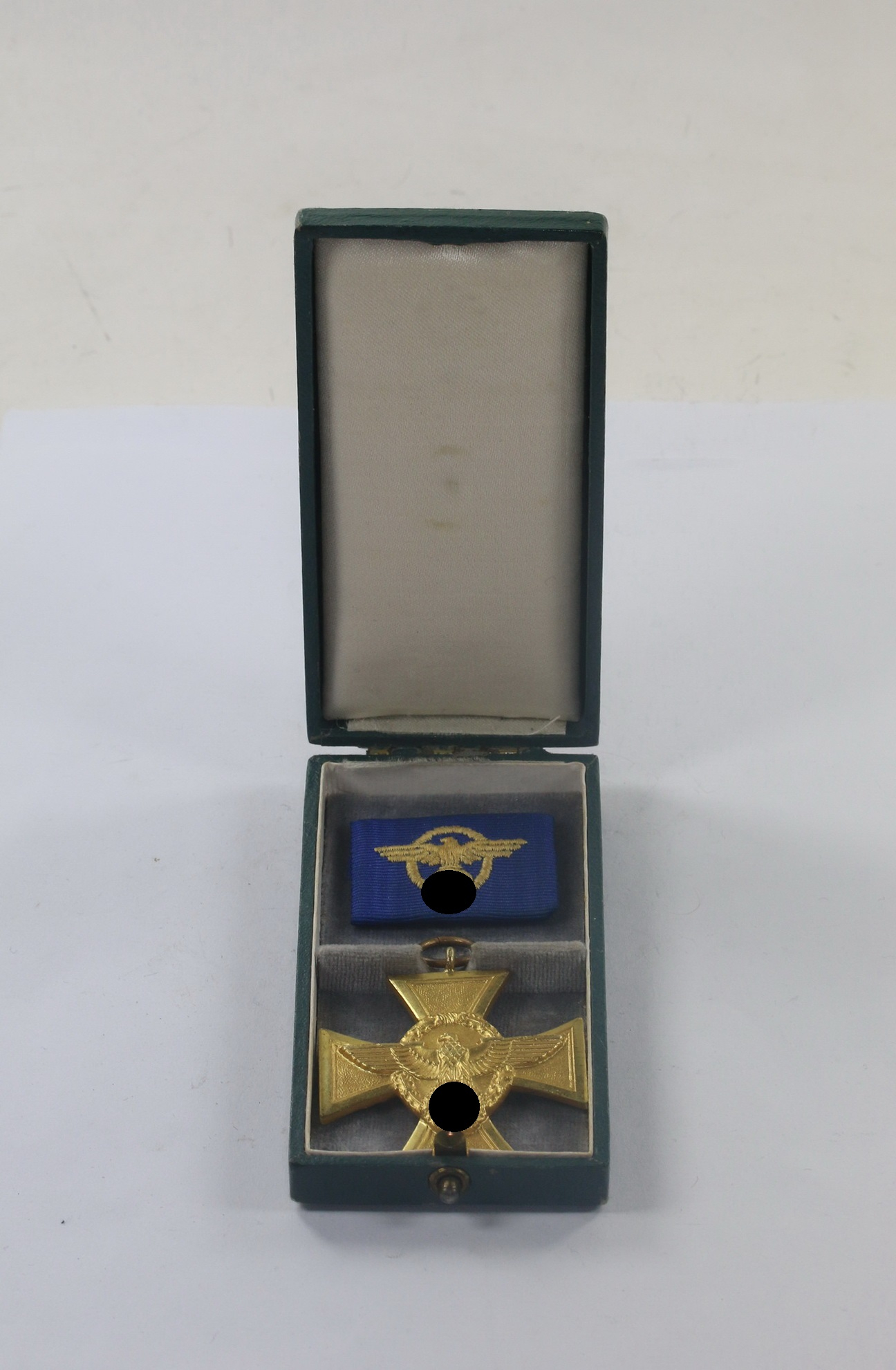  Polizei Dienstauszeichnung in Gold (25 Jahre), im Etui, 2. Form – Bild 1