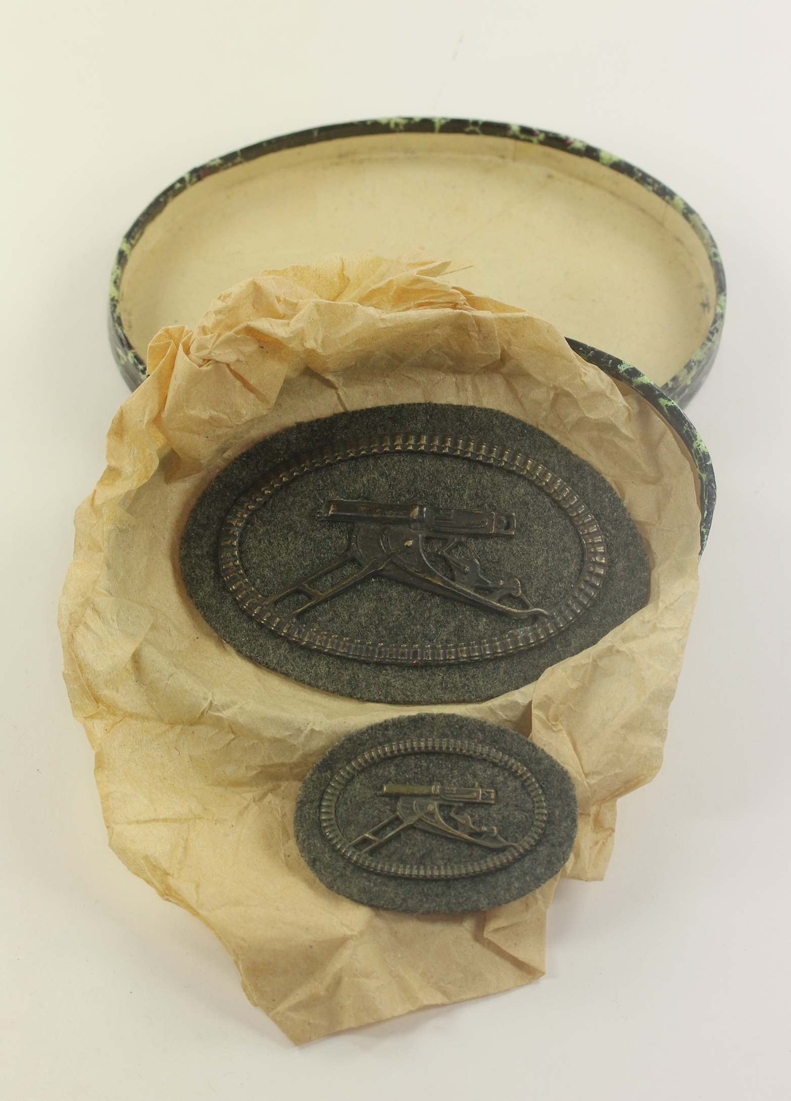 Preußen, Maschinengewehr-Scharfschützen Abzeichen + Prinzengröße, in Verkaufsschatel, K.Schorp Stuttgart – Bild 1