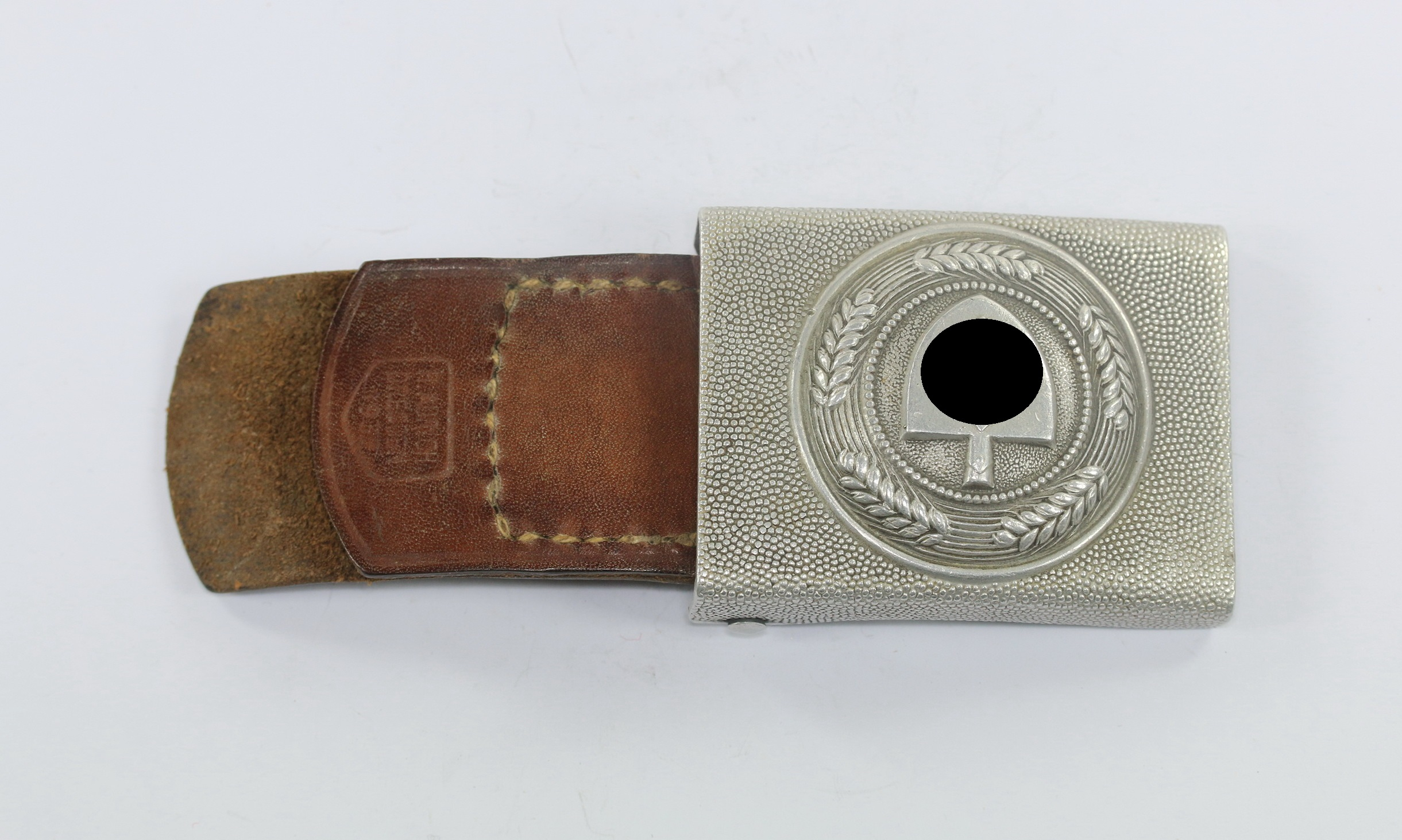 reichsarbeitsdienst_rad_koppelschloss_f_r_mannschaften_hst Reichsarbeitsdienst (RAD), Koppelschloss für Mannschaften, Hst. HA 37 - H. Aurich Dresden 1937 – Bild 1