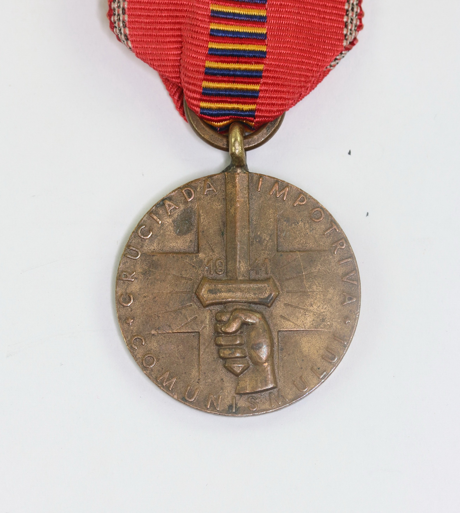  Rumänien, Medaille Kreuzzug gegen den Kommunismus - Romania Recunoscatoare – Bild 1