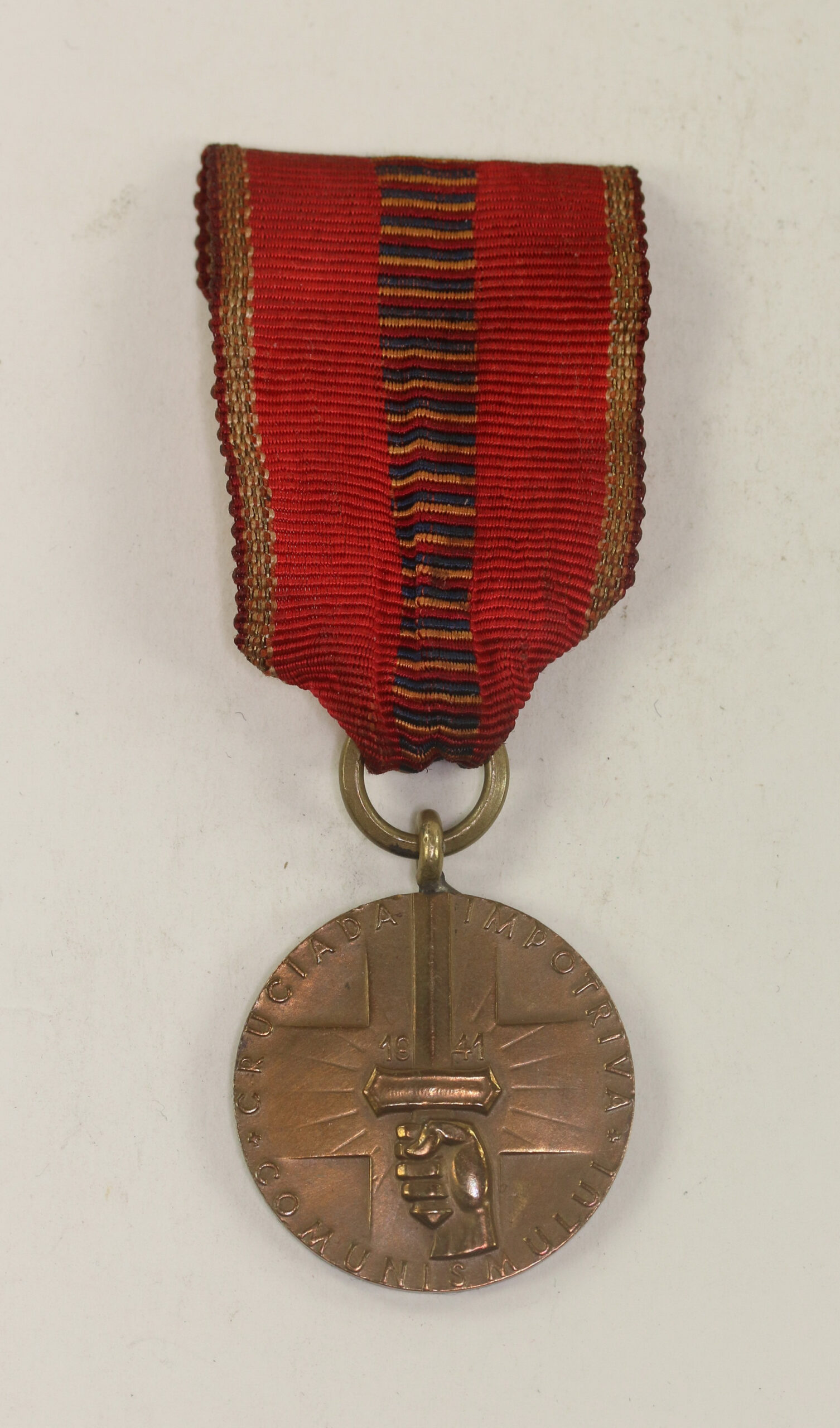 Rumänien, Medaille Kreuzzug gegen den Kommunismus - Romania Recunoscatoare – Bild 1