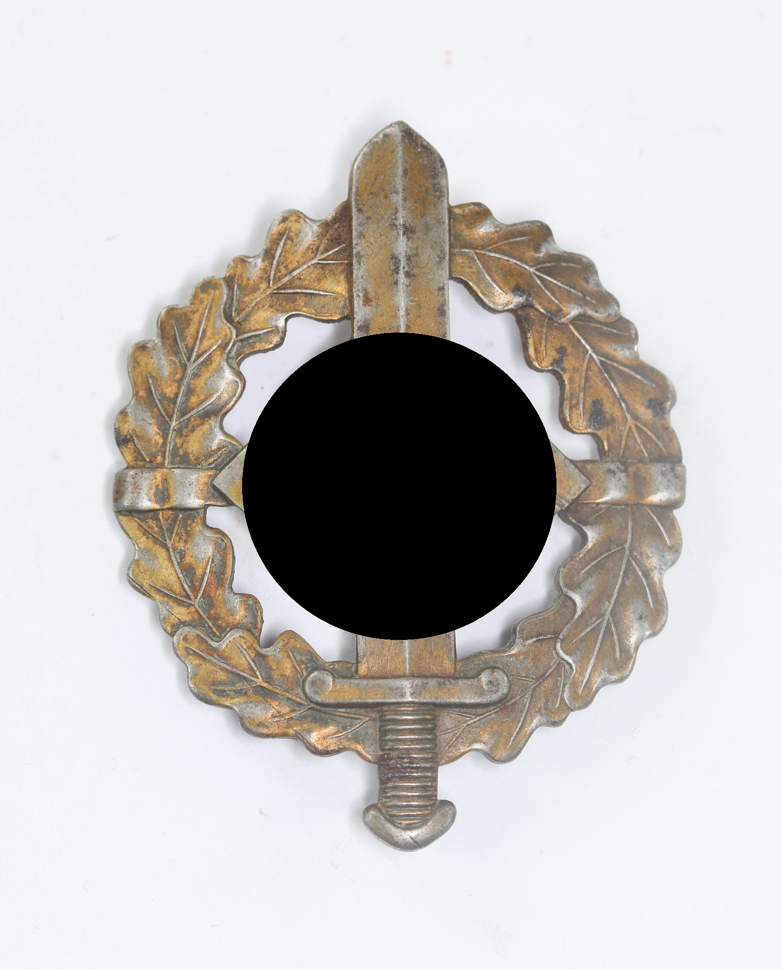 sa_wehrsportabzeichen_in_bronze_hst SA Wehrsportabzeichen in Bronze, Hst. Berg & Nolte, Eigentum d. S.A. Sportabzeichen Hauptstelle – Bild 1