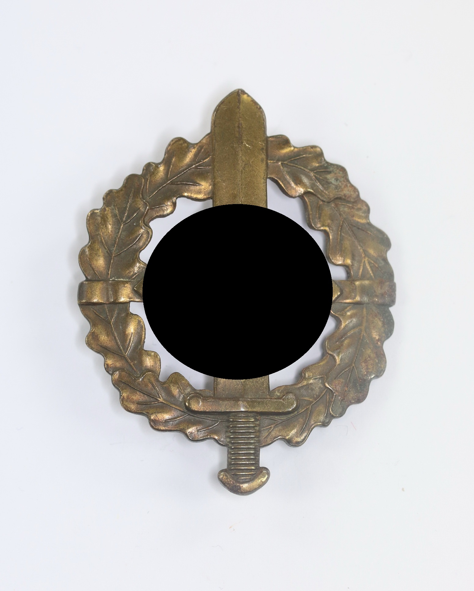 sa_wehrsportabzeichen_in_bronze_hst SA Wehrsportabzeichen in Bronze, Hst. Berg & Nolte, Eigentum d. S.A. Sportabzeichen Hauptstelle – Bild 1
