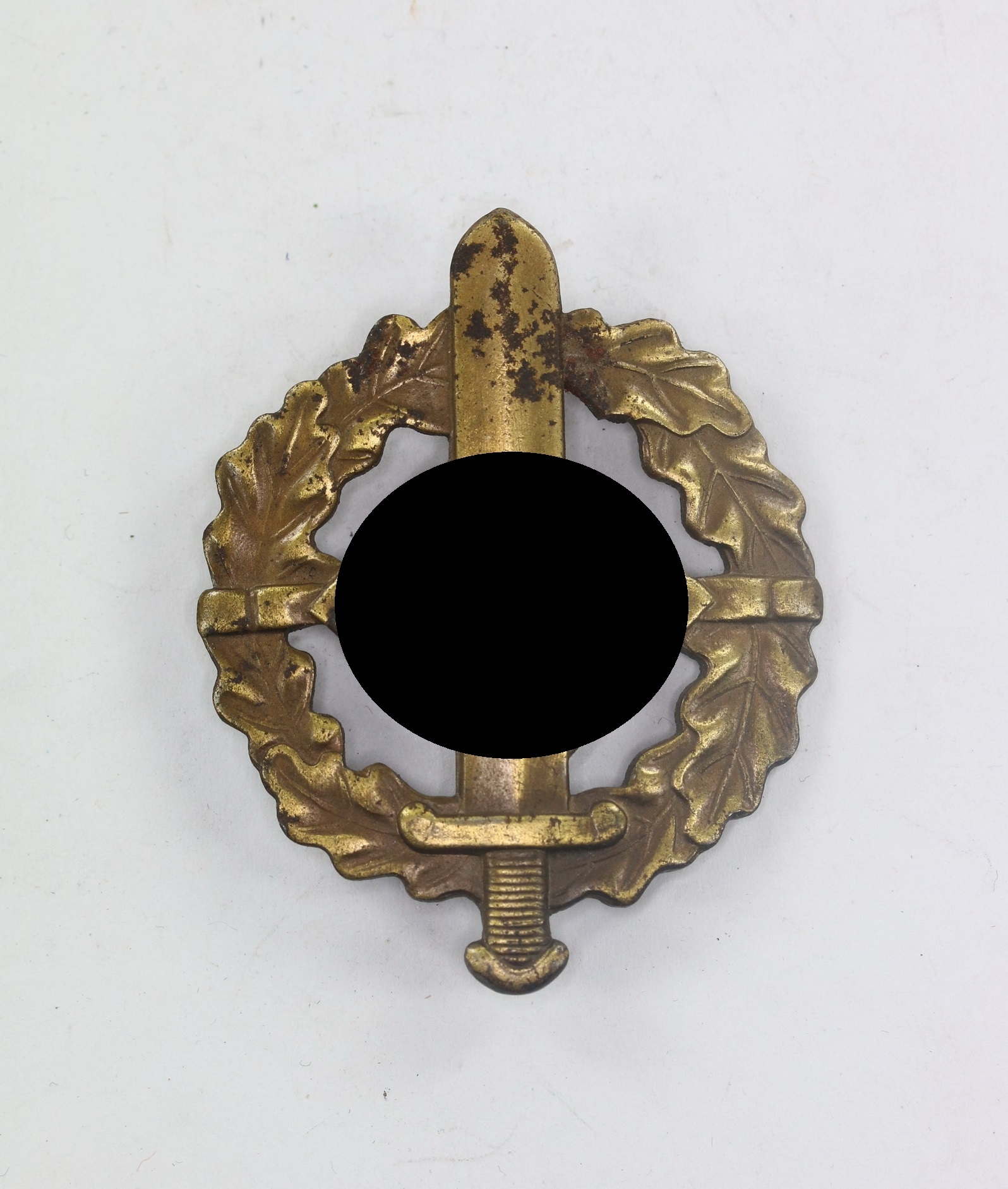 sawehrabzeichen_in_bronze_hst SA-Wehrabzeichen in Bronze, Hst. W. Redo Saarlautern - Eigentum d. obersten S.A. Führung – Bild 1