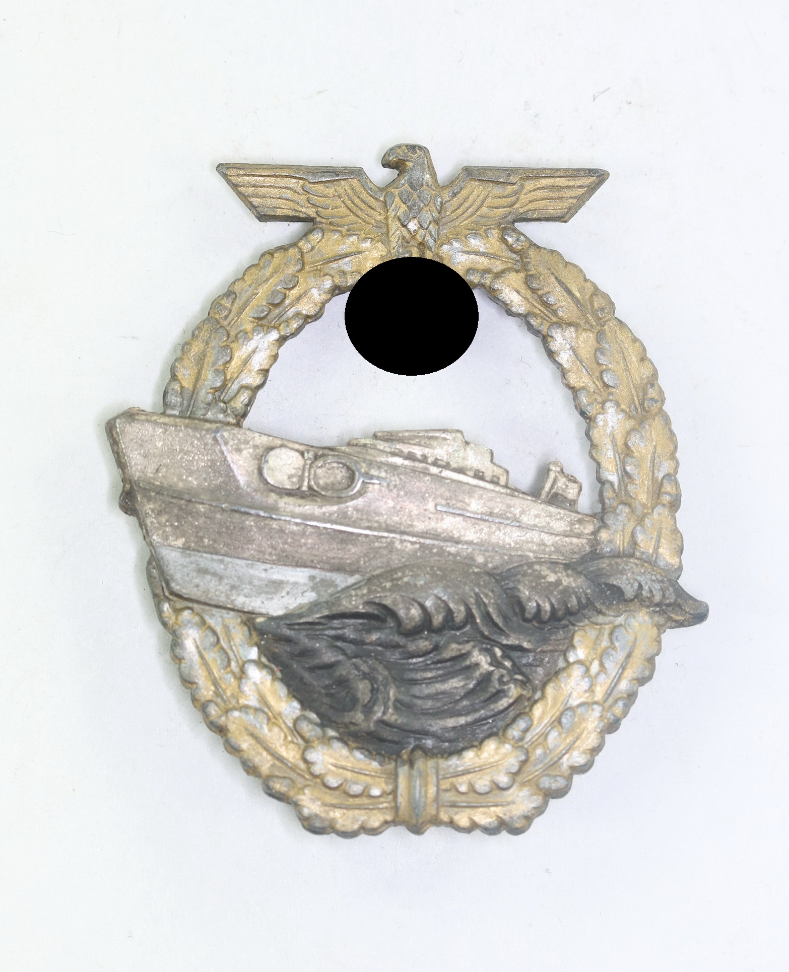 schnellbootkriegsabzeichen_2 Schnellbootkriegsabzeichen 2. Form, Hst. Schwerin Berlin 68 – Bild 1