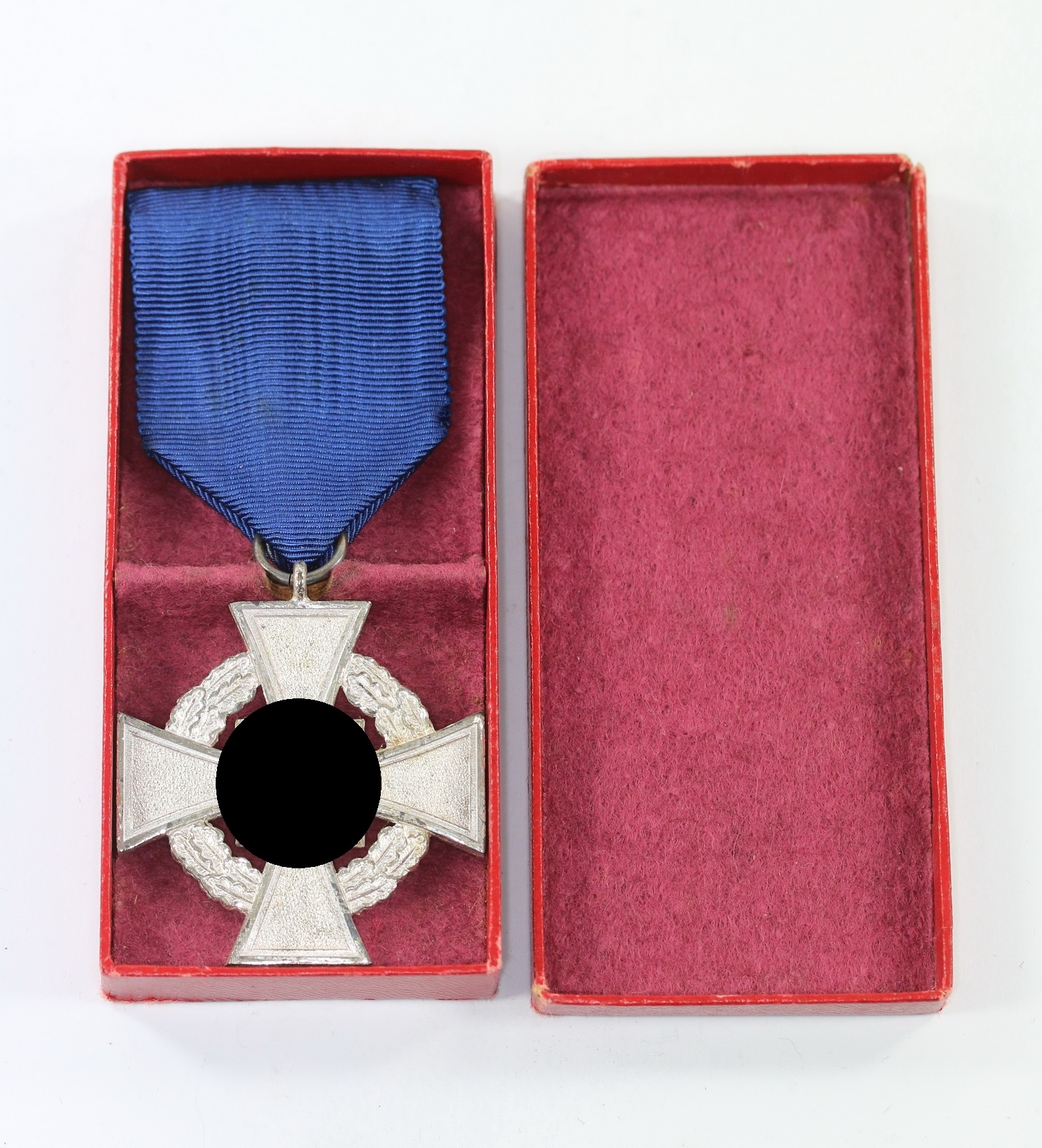 tde_25_im_etui_1__1 Treudienstehrenzeichen in Silber (25 Jahre), im Etui – Bild 1