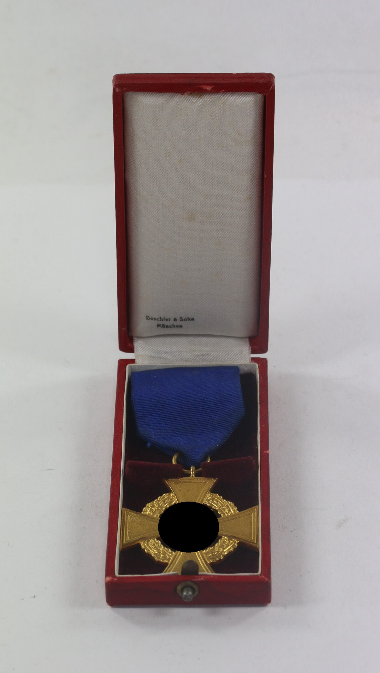 Treudienstehrenzeichen in Gold (40 Jahre), im Etui, Deschler & Sohn München – Bild 1
