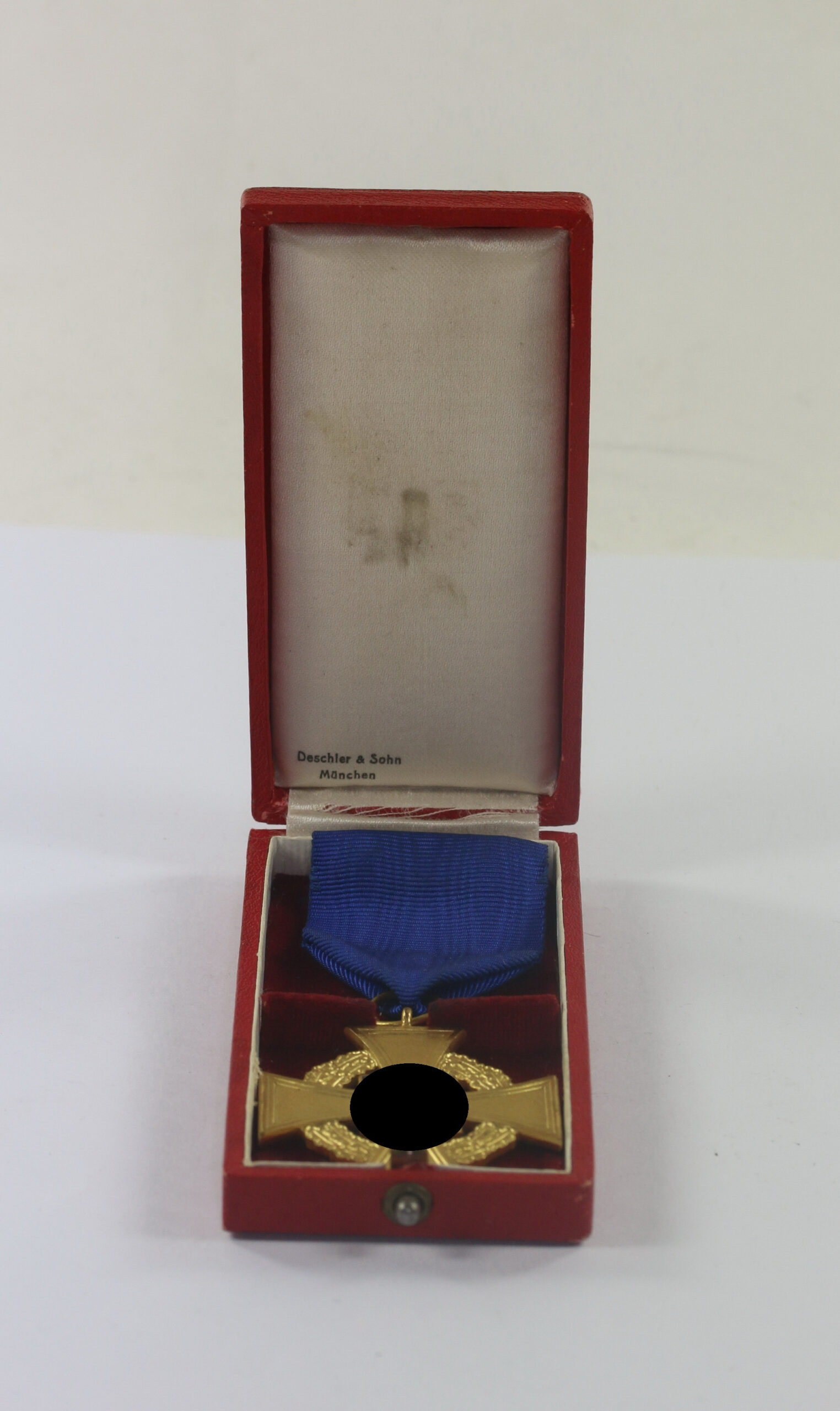 Treudienstehrenzeichen in Gold (40 Jahre), im Etui, Deschler & Sohn München – Bild 1