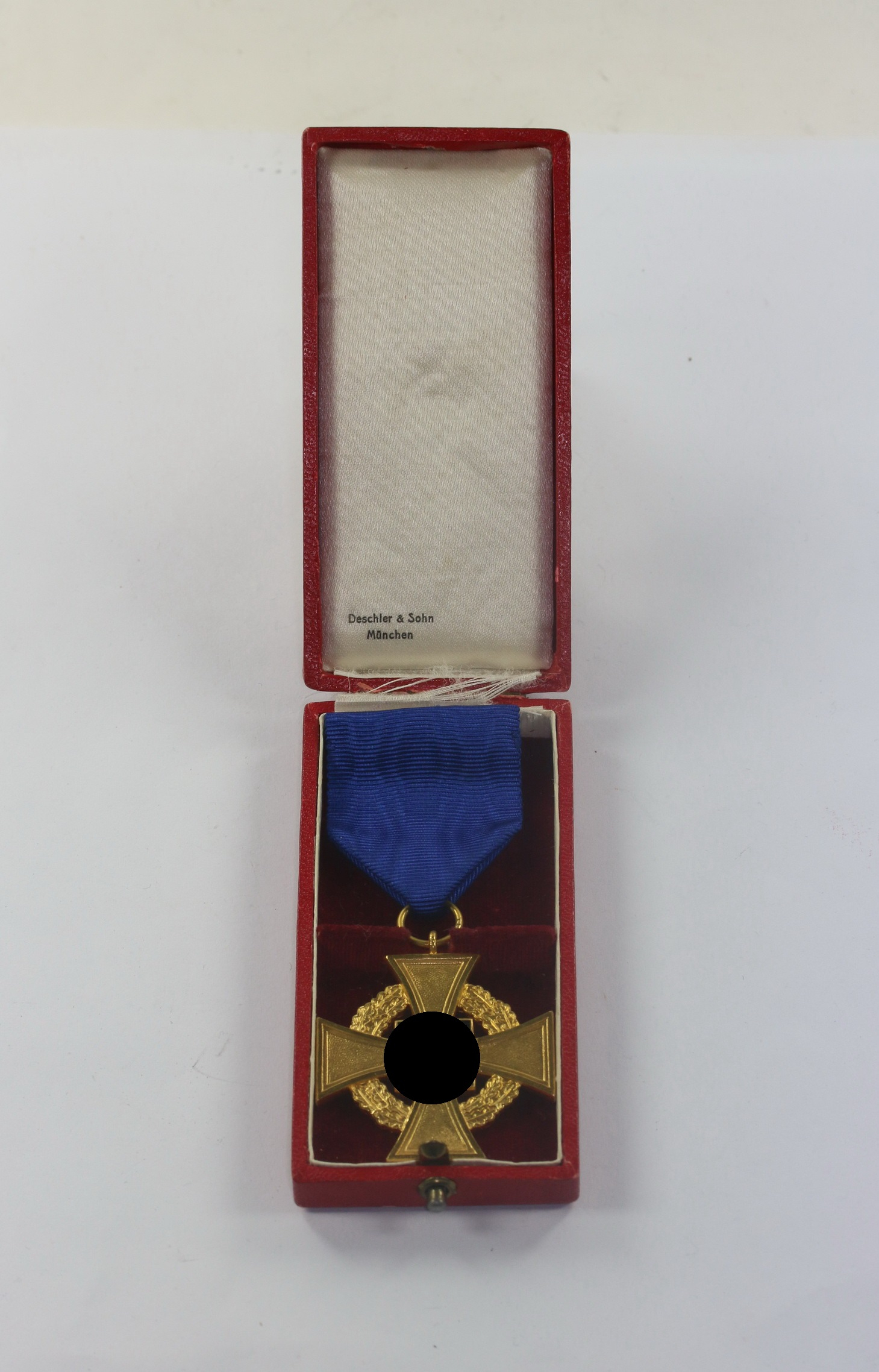  Treudienstehrenzeichen in Gold (40 Jahre), im Etui, Deschler & Sohn München – Bild 1