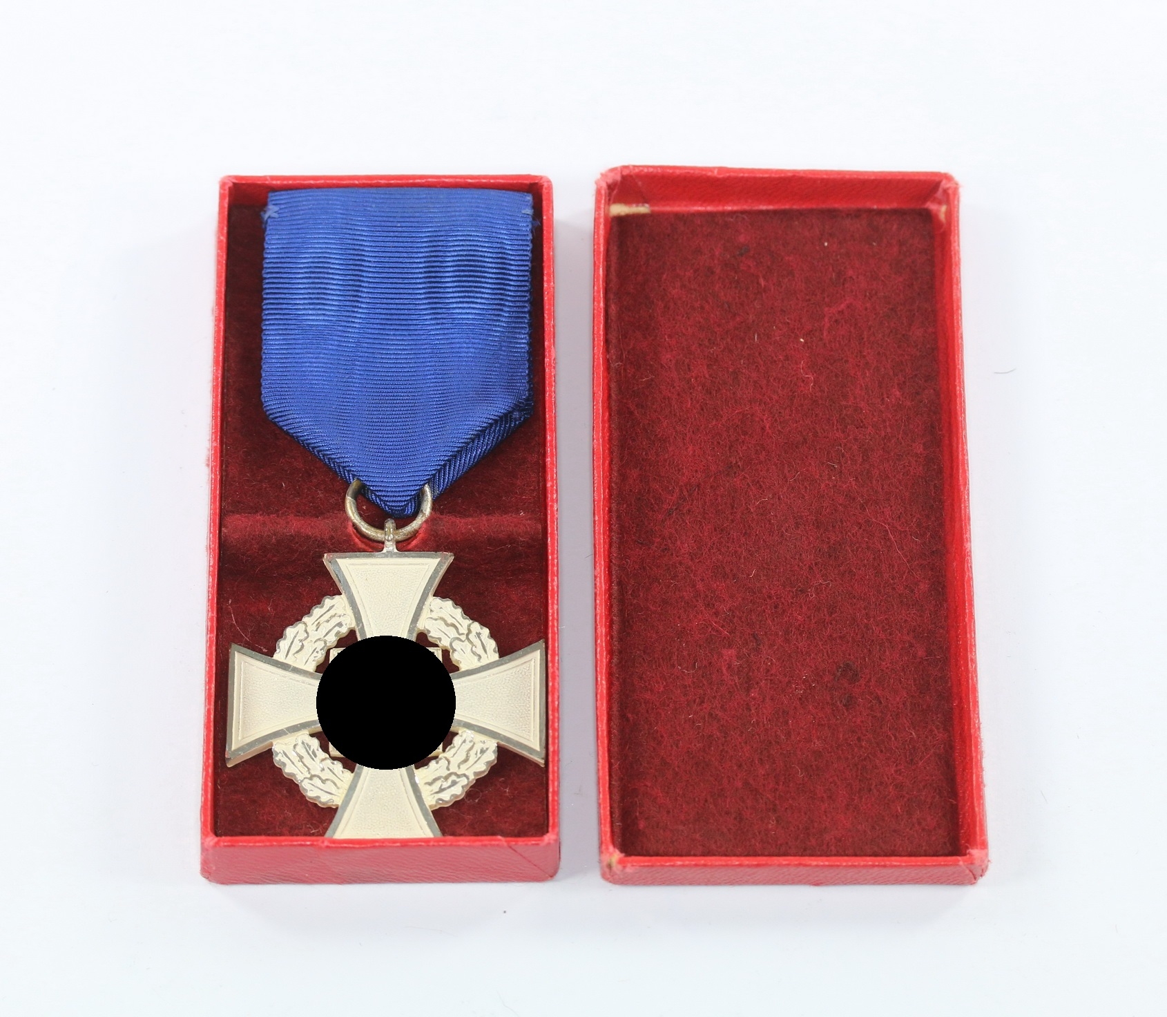 Treudienstehrenzeichen in Silber (25 Jahre), Für Treue Dienste, im Etui – Bild 1