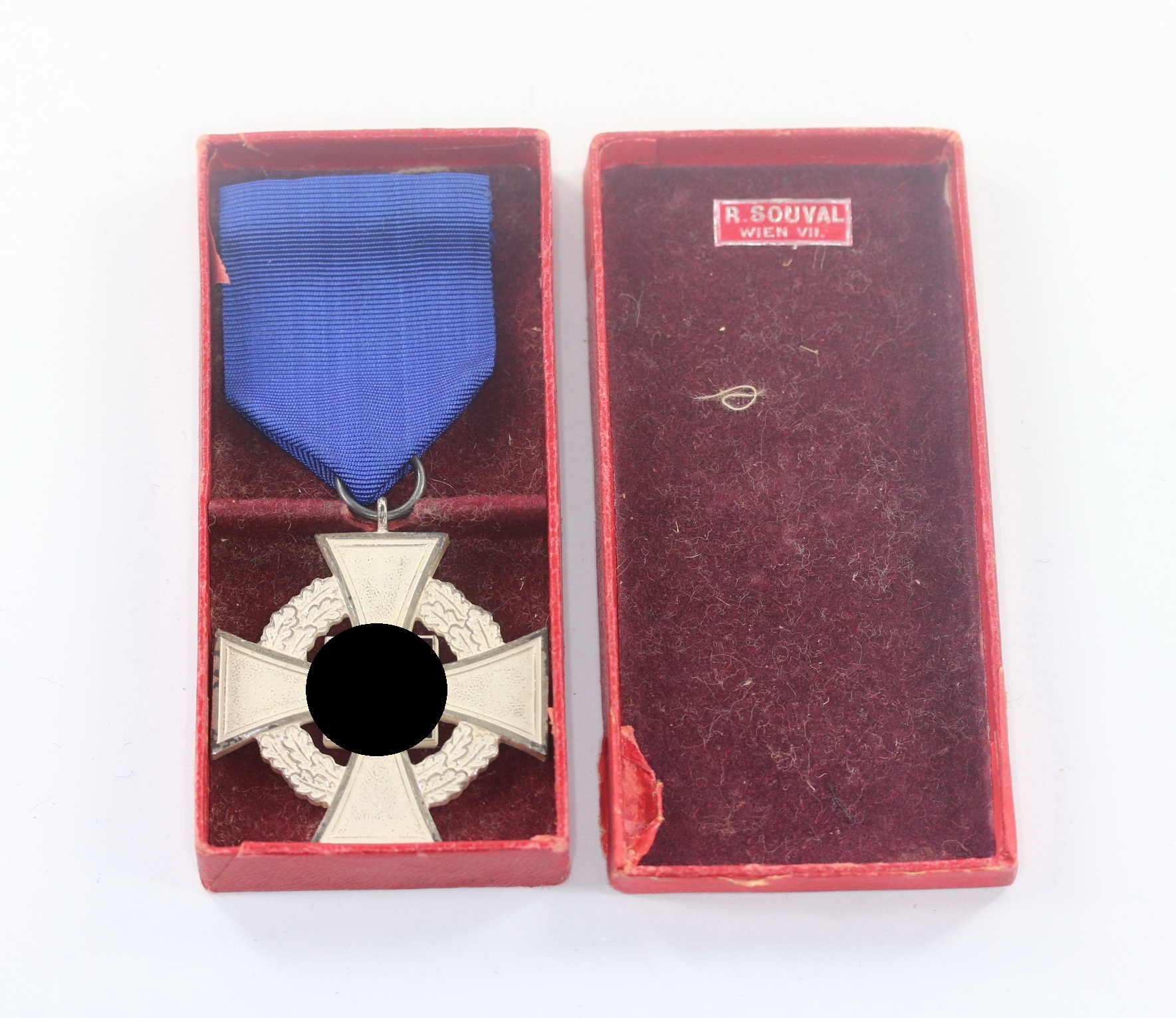  Treudienstehrenzeichen in Silber (25 Jahre), im Etui, R. Souval Wien VII. – Bild 1