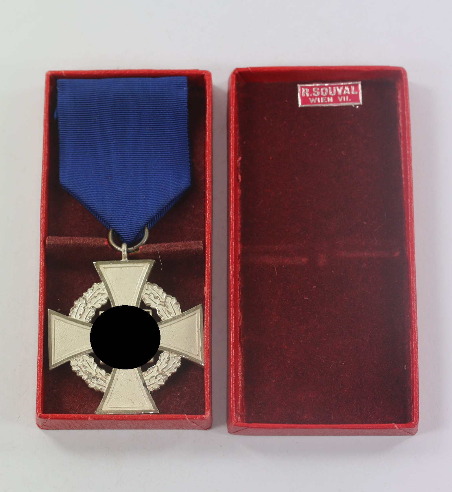  Treudienstehrenzeichen in Silber (25 Jahre), im Etui, R. Souval Wien VII. – Bild 1