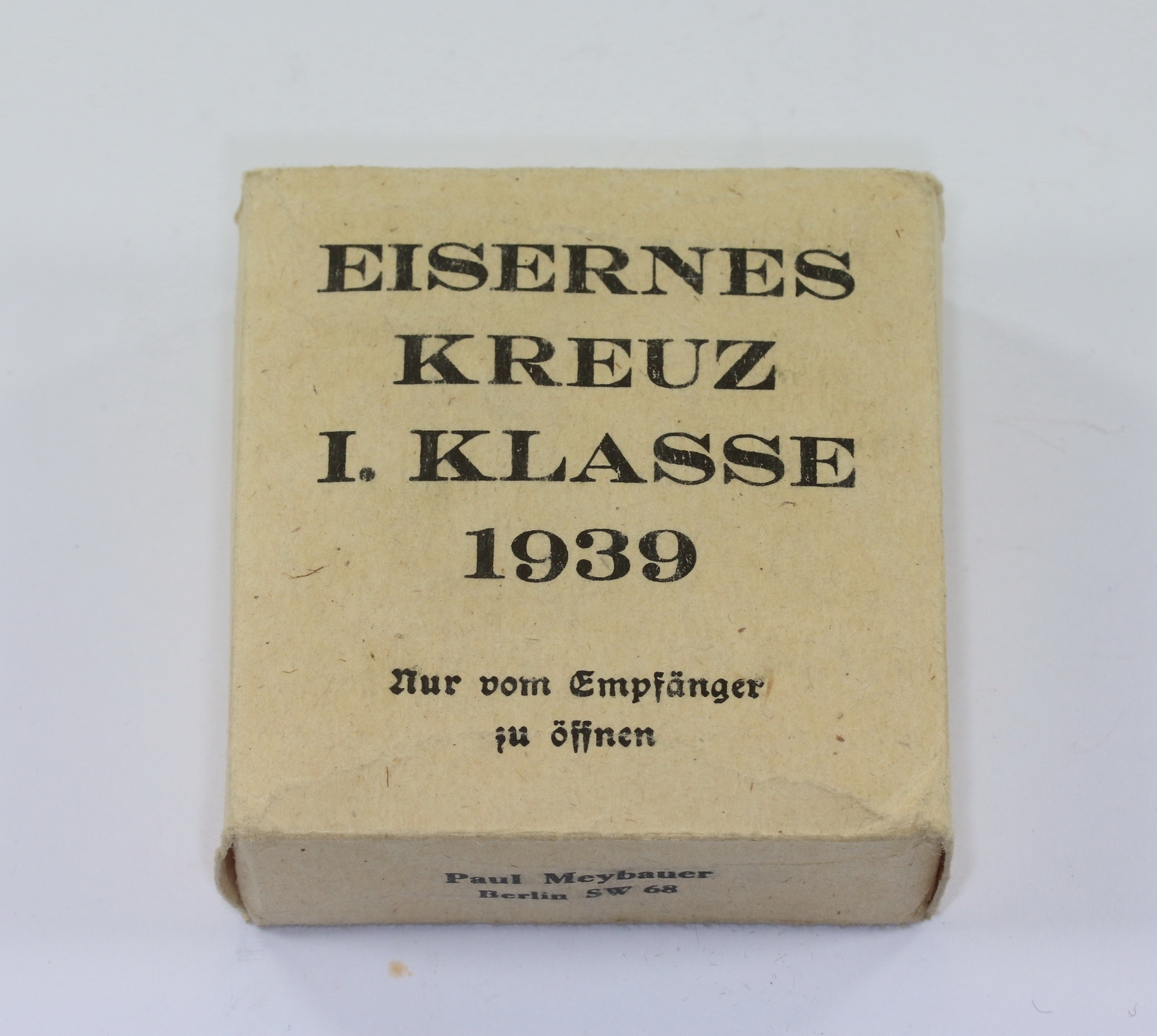  Umkarton Eisernes Kreuz 1. Klasse 1939, Paul Meybauer (weiß) – Bild 1
