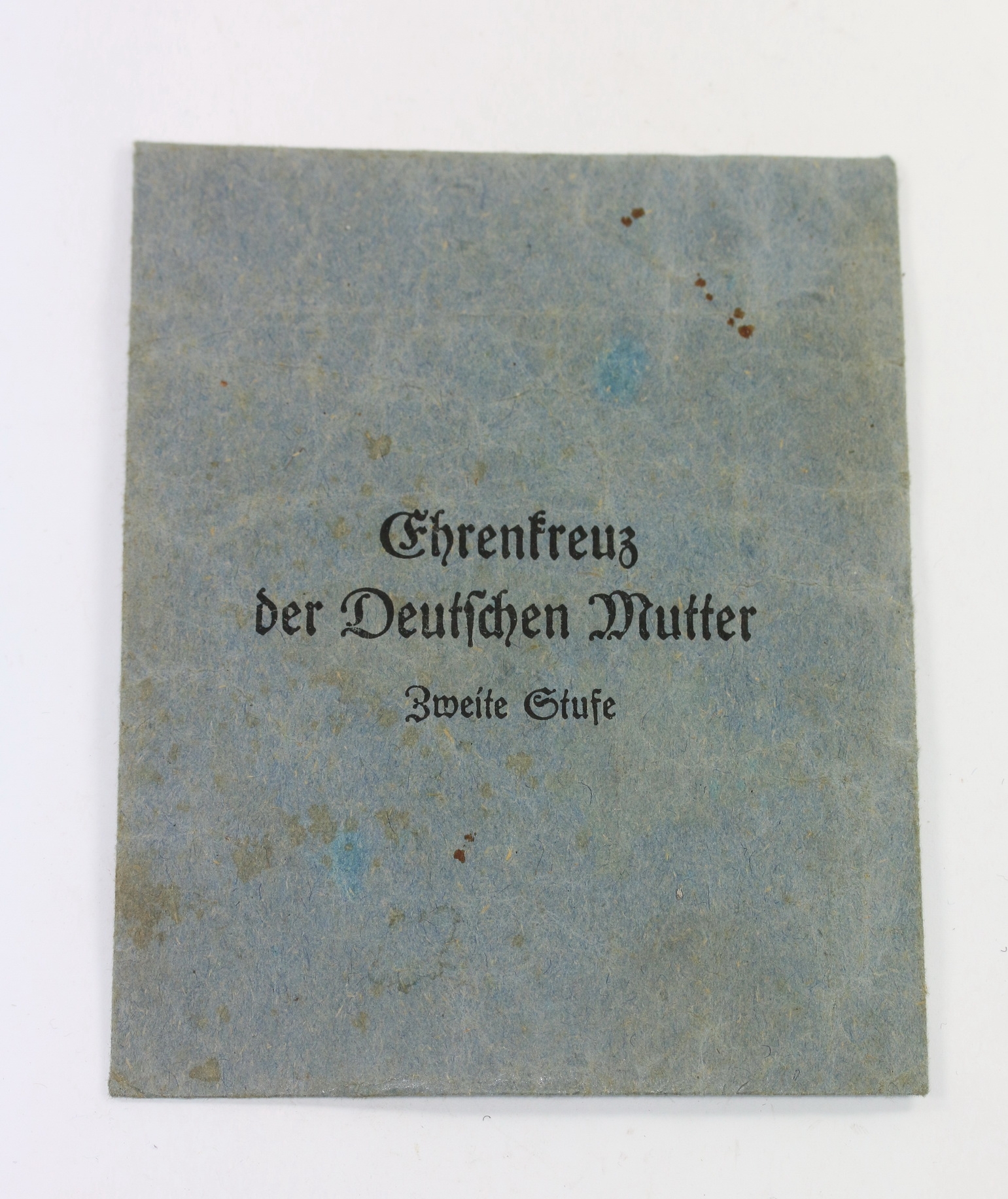 Verleihungstüte Ehrenkreuz der Deutschen Mutter zweite Stufe (Silber), Wiedmann – Bild 1