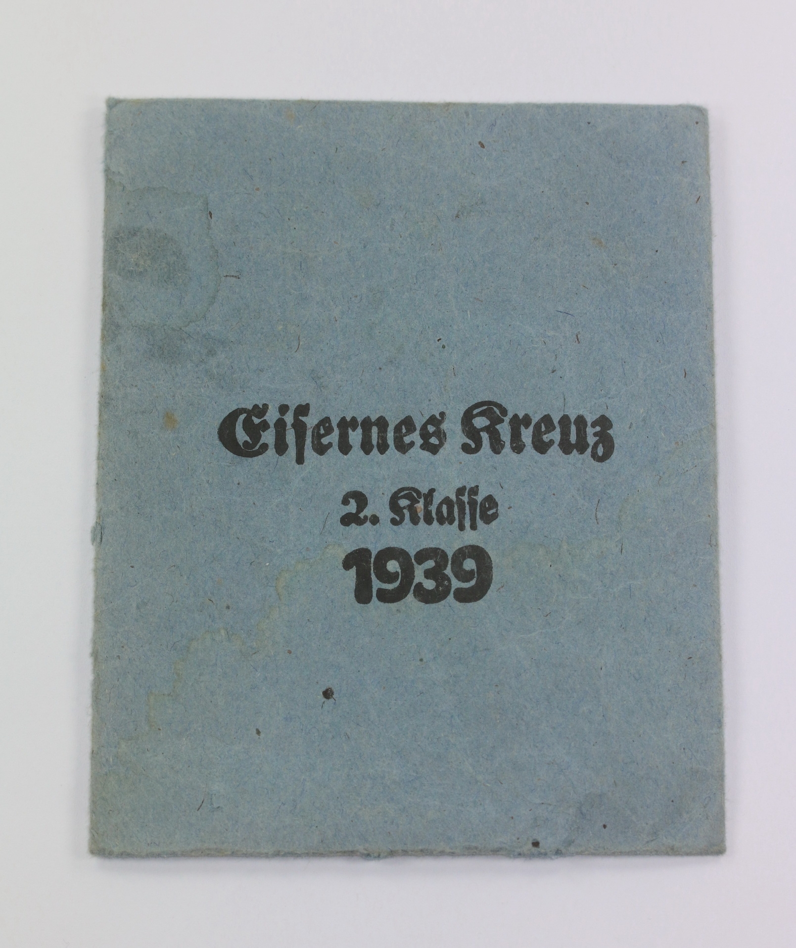  Verleihungstüte Eisernes Kreuz 2. Klasse 1939, Rudolf Souval Wien 62 – Bild 1