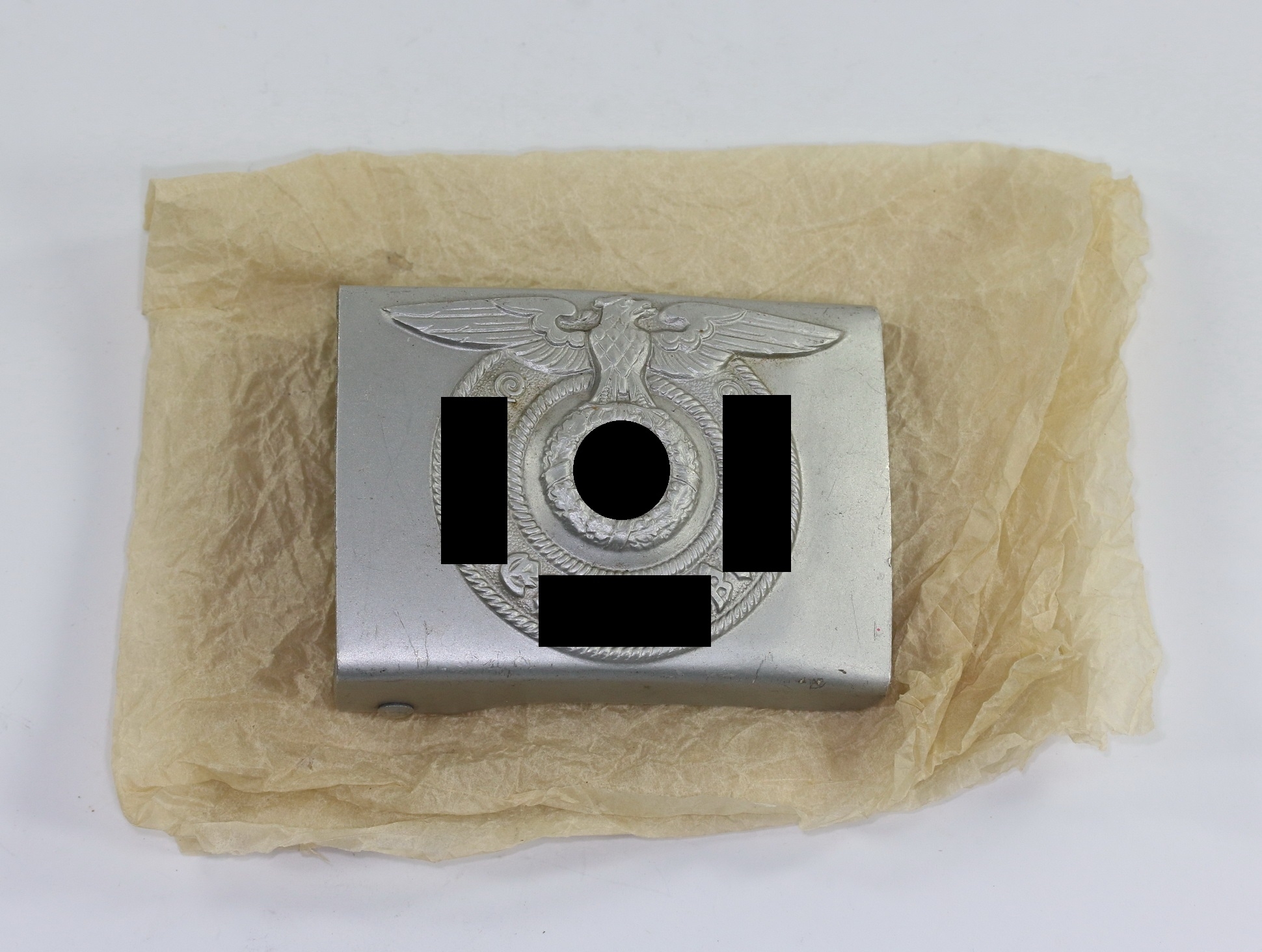 Waffen SS, Koppelschloss für Mannschaften, Hst. RZM 822/38 SS – Bild 1