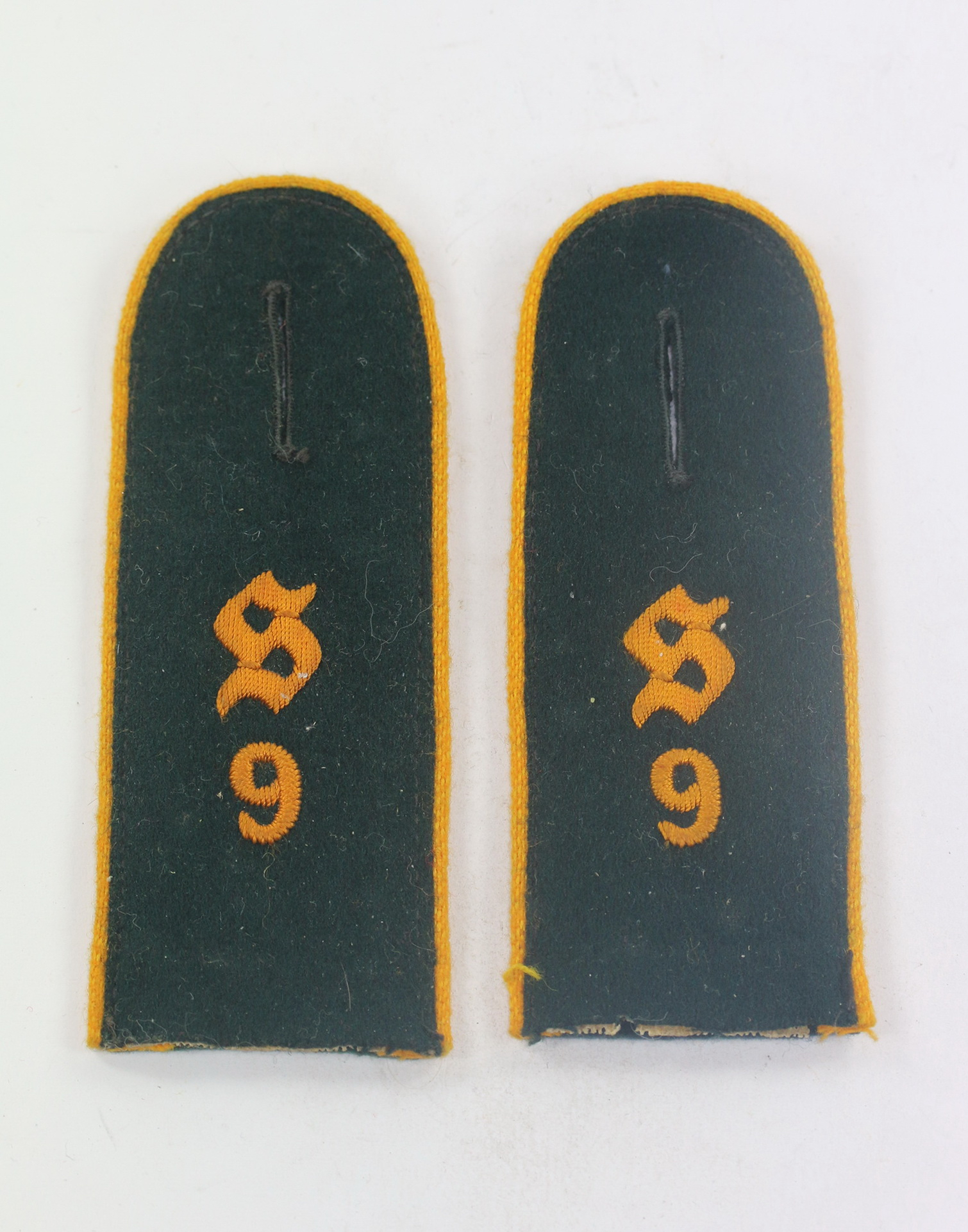 Wehrmacht Heer, Paar frühe Schulterklappen Schützenregiment 9, Aufklärungsabteilung, Mannschaften – Bild 1