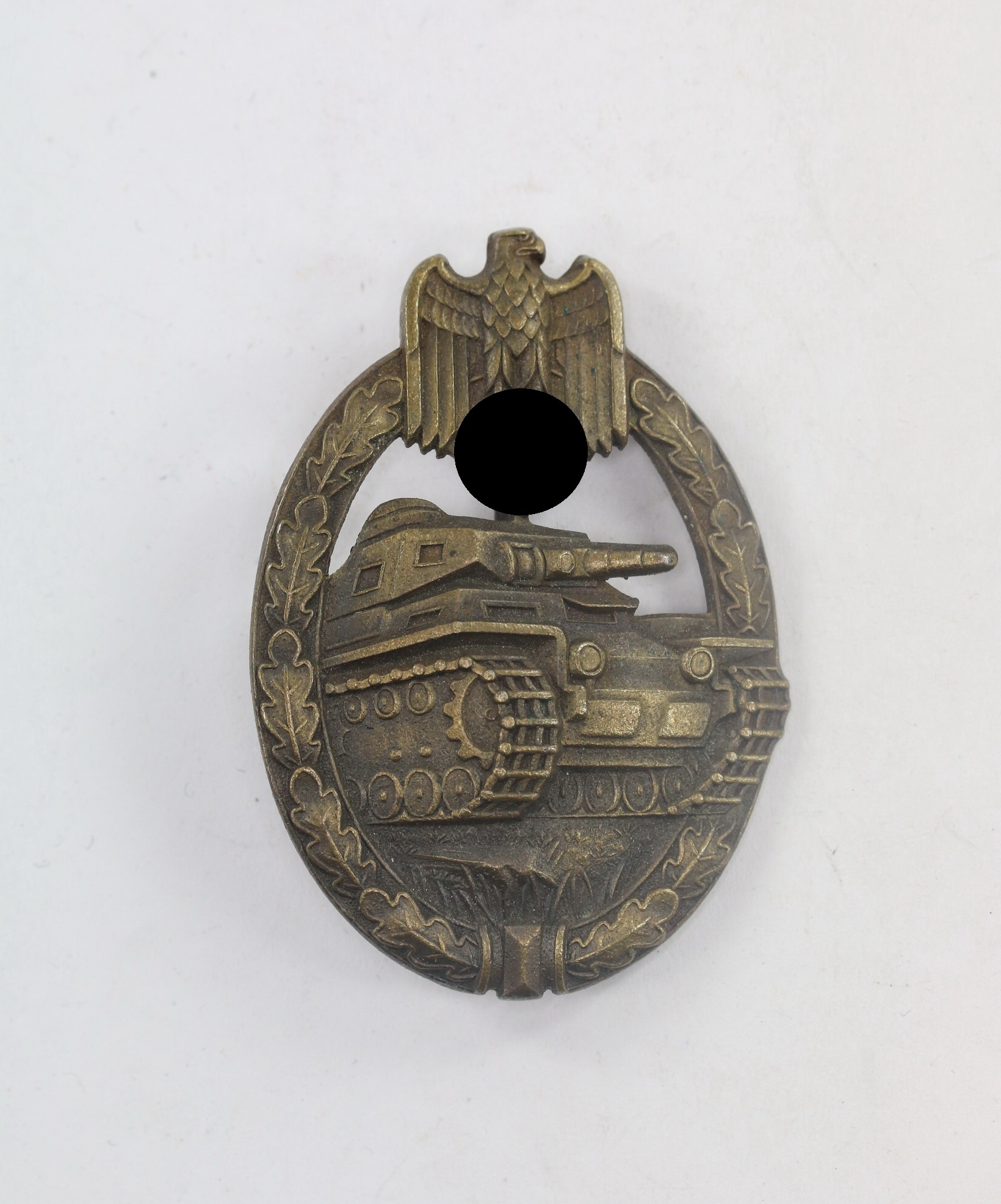 wehrmacht_original_panzerkampfabzeichen_in_bronze_fritz_zimmermann_stuttgart_typ_b_1__1 Panzerkampfabzeichen in Bronze, Fritz Zimmermann, Stuttgart, Typ B – Bild 1