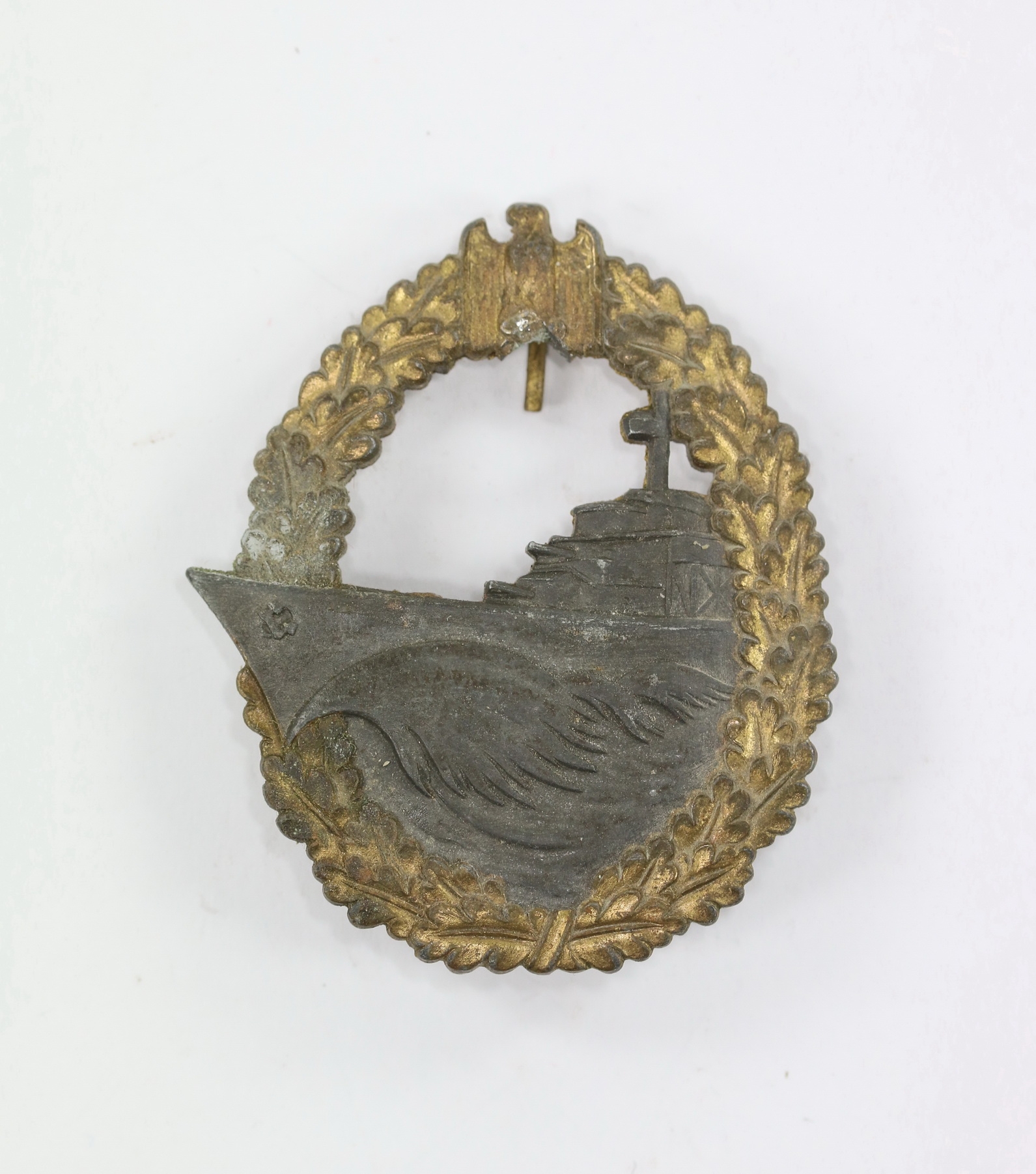 Zerstörerkriegsabzeichen, Hst. JFS, Kriegsgefangenschaft – Bild 1