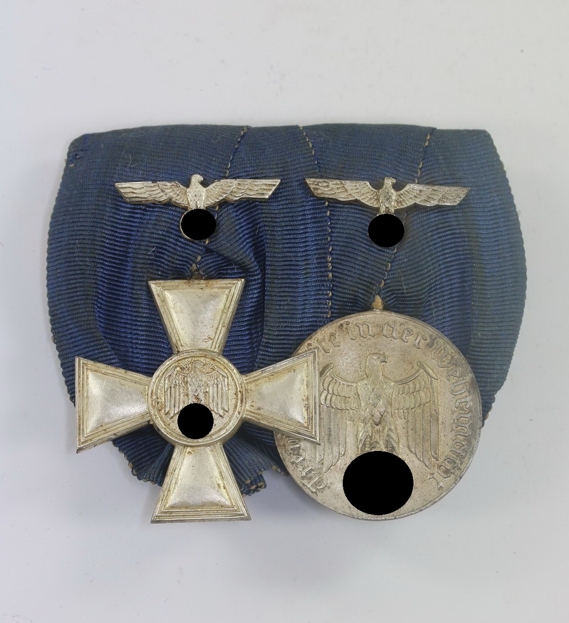 Ordensschnalle 2X, Wehmachtsdienstauszeichnung 4 und 18 Jahre, Grabow & Matthes Kiel (1) Ordensschnalle 2X, Wehmachtsdienstauszeichnung 4 und 18 Jahre, Grabow & Matthes Kiel – Bild 1