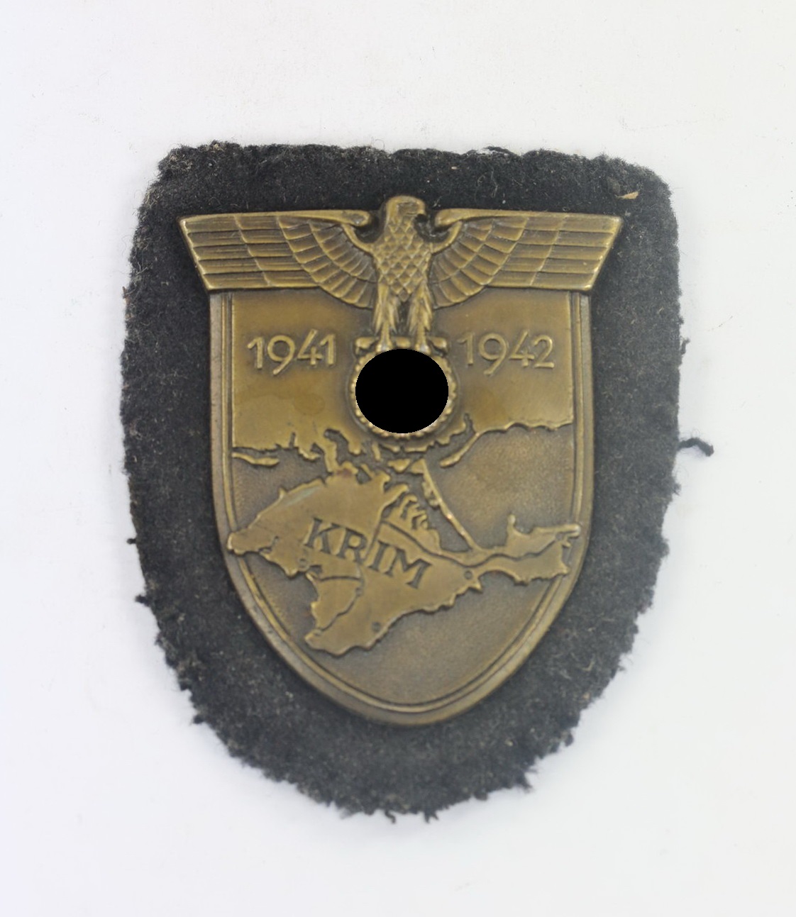 Krimschild auf Marinestoff, Typ 3 (1) Krimschild auf Marinestoff, Typ 3.6 – Bild 1